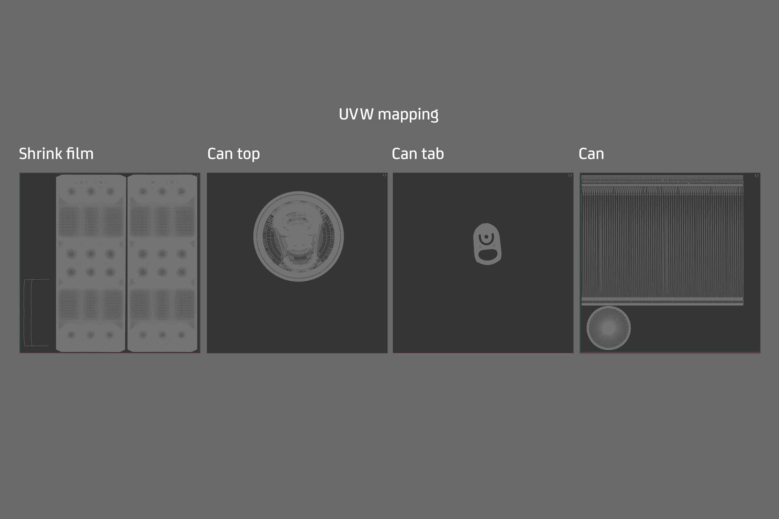 Shrink Film Multi-Pack Packaging for 6x500ml Standard Beer Cans Premium 3D model
