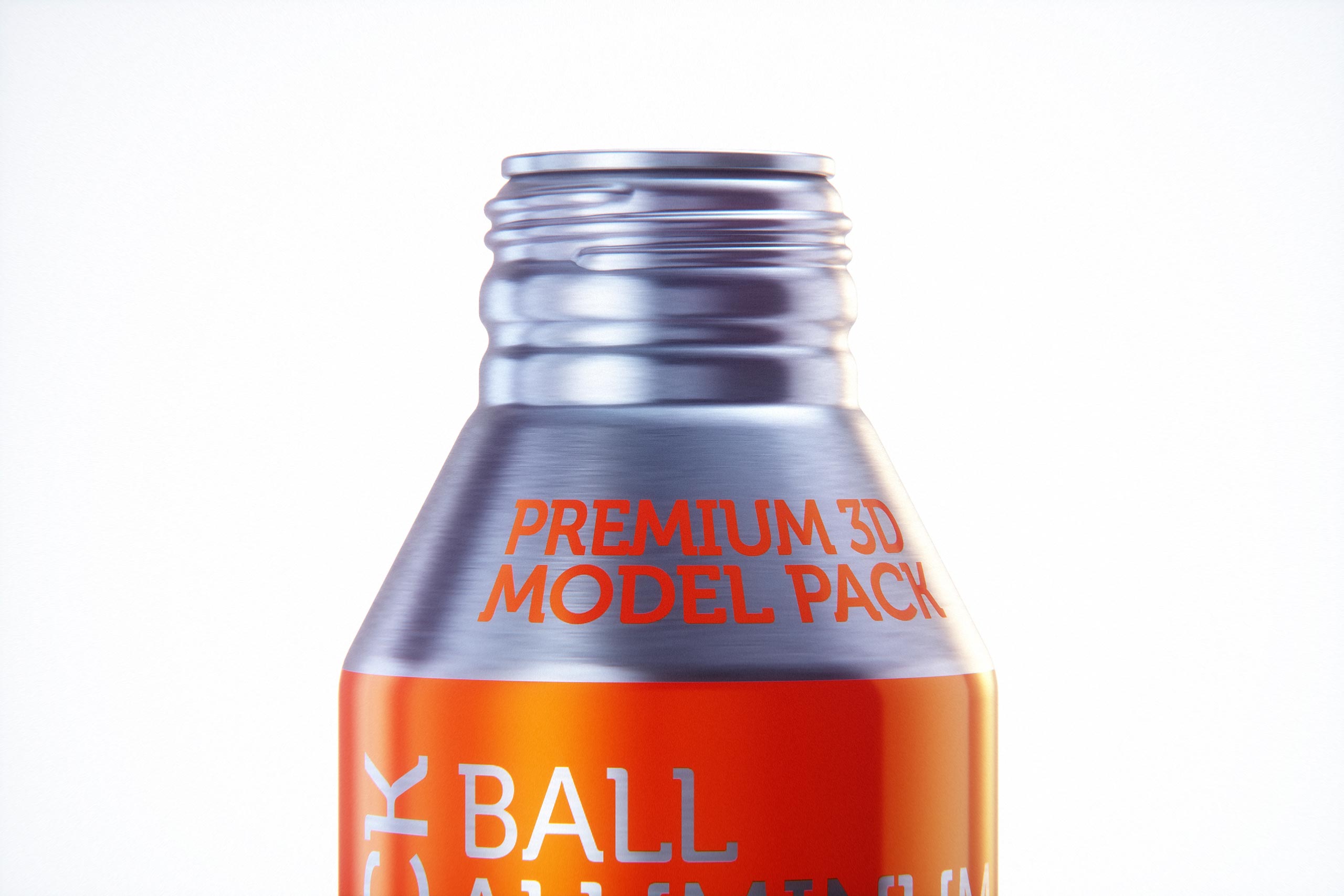 Alumi-tek (Alumitek) Aluminum Bottle packaging 3d model 12oz-355ml