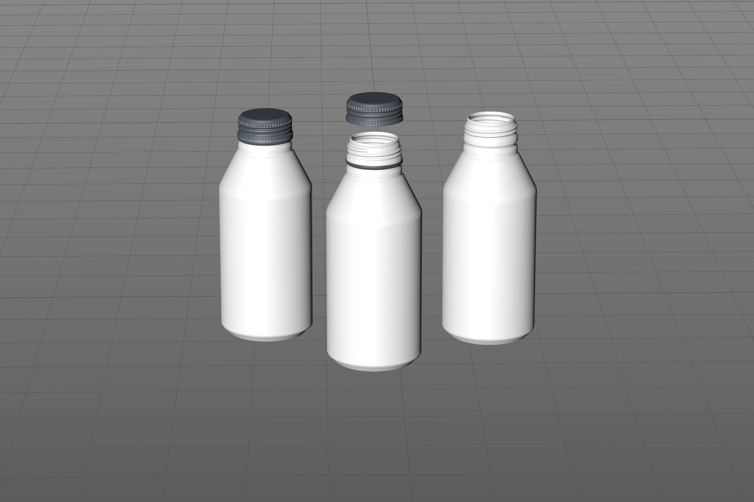 Alumi-tek (Alumitek) Aluminum Bottle packaging 3d model 12oz-355ml