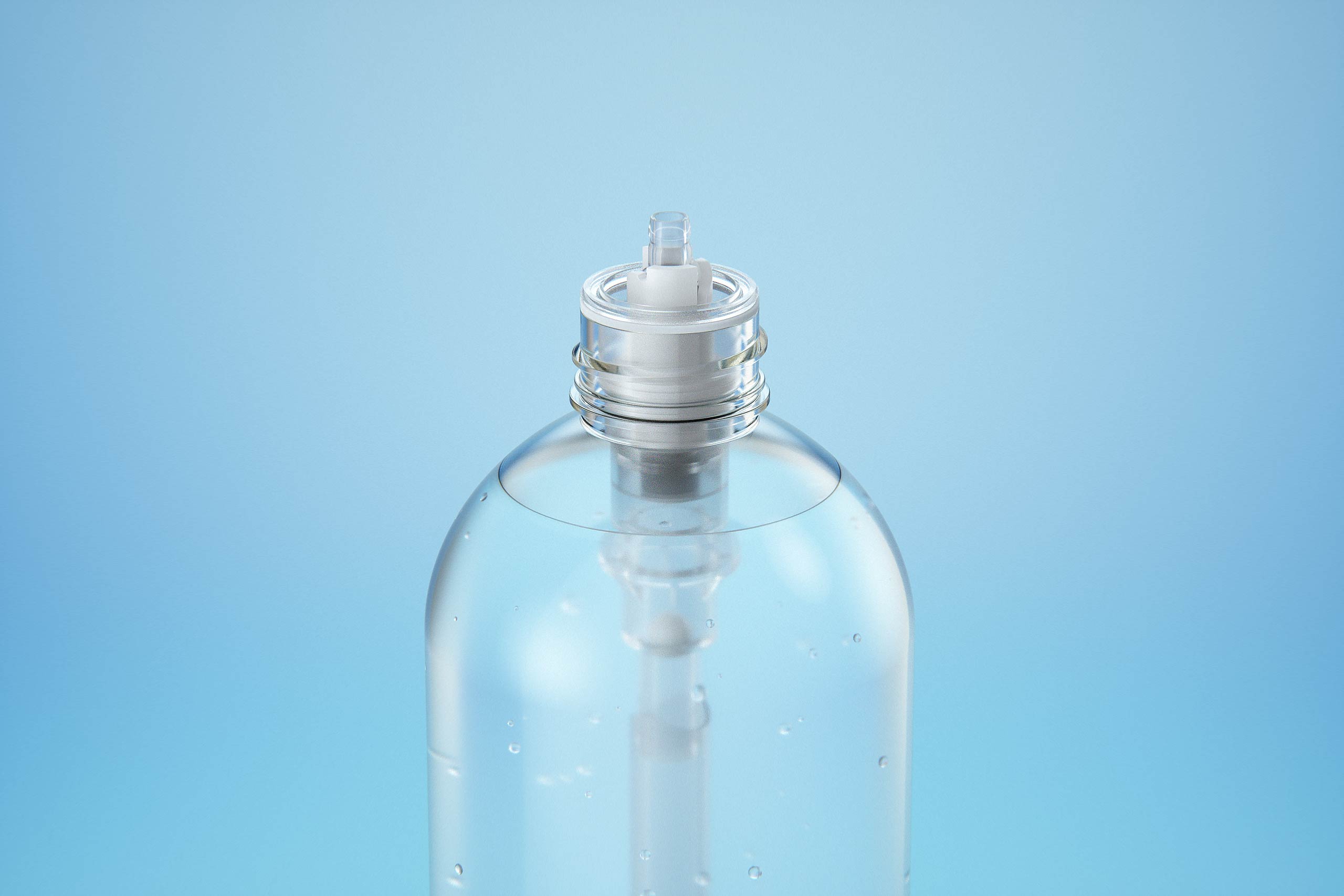 Anticeptic Gel Plastic Bottle 500ml (rounded egdes) packaging 3D model