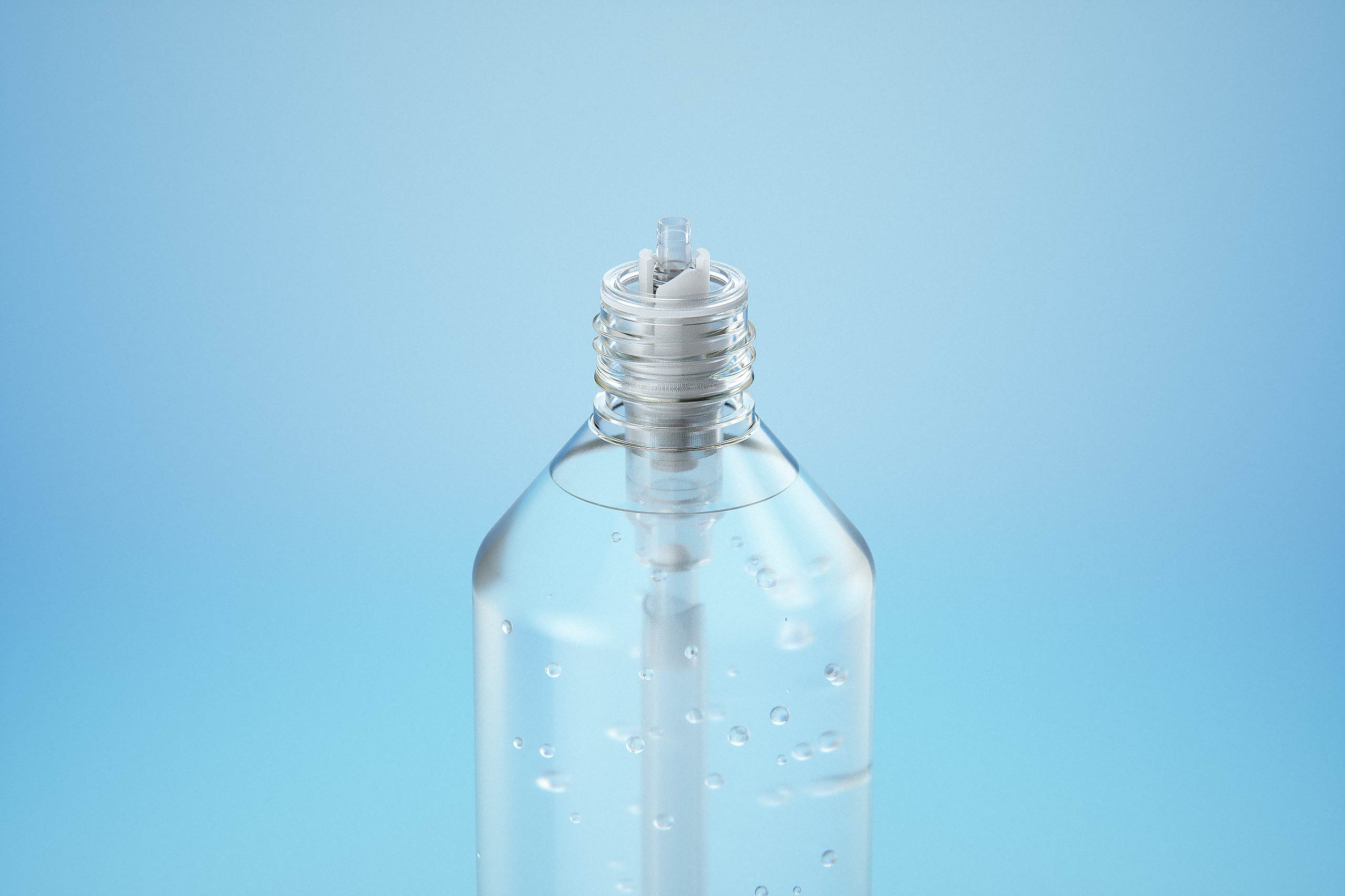 Anticeptic Gel Plastic Bottle 500ml (sharp egdes) packaging 3D model