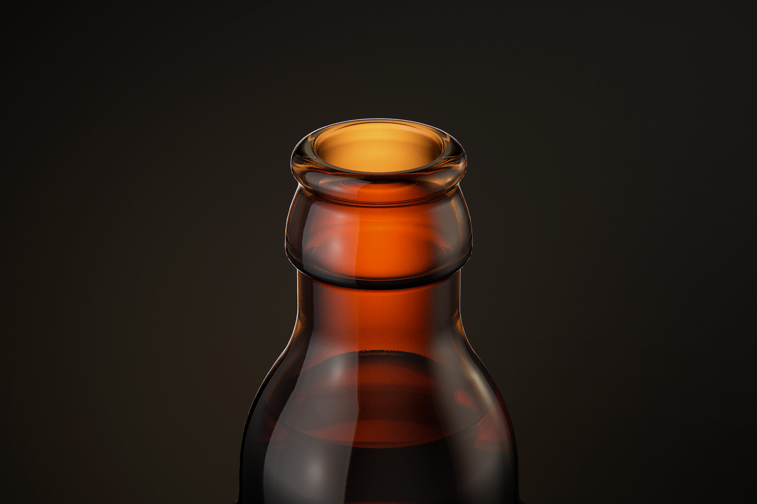 STEINIE Beer Glass Bottle 330ml with crown cork and labels packaging 3d model pak