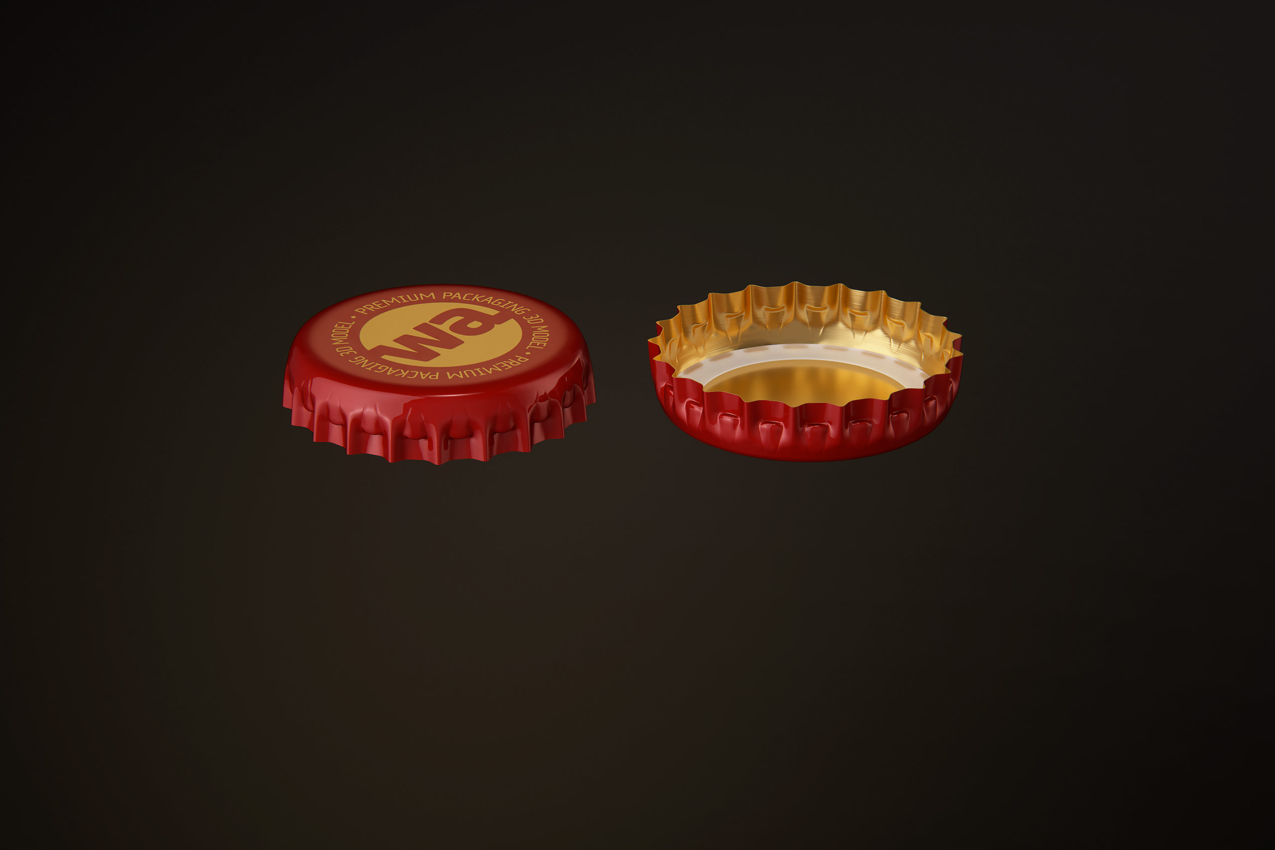 STEINIE Beer Glass Bottle 330ml with crown cork and labels packaging 3d model pak