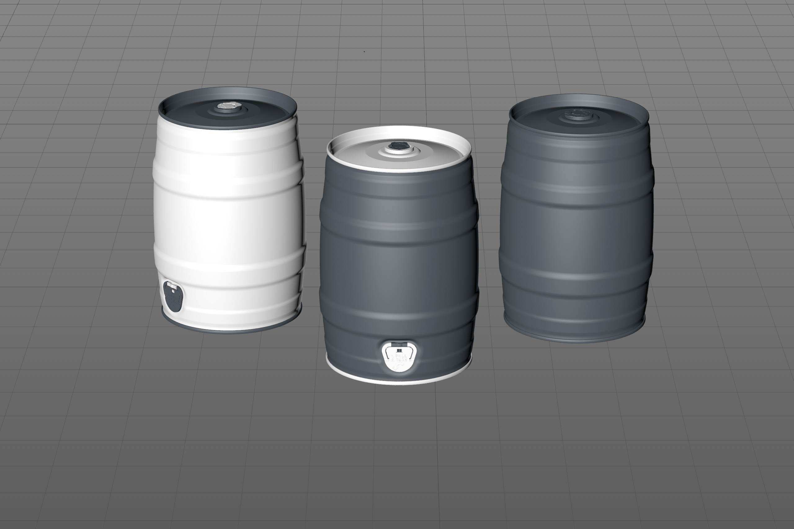 Beer Metal KEG 5L (5000ml) 3D model