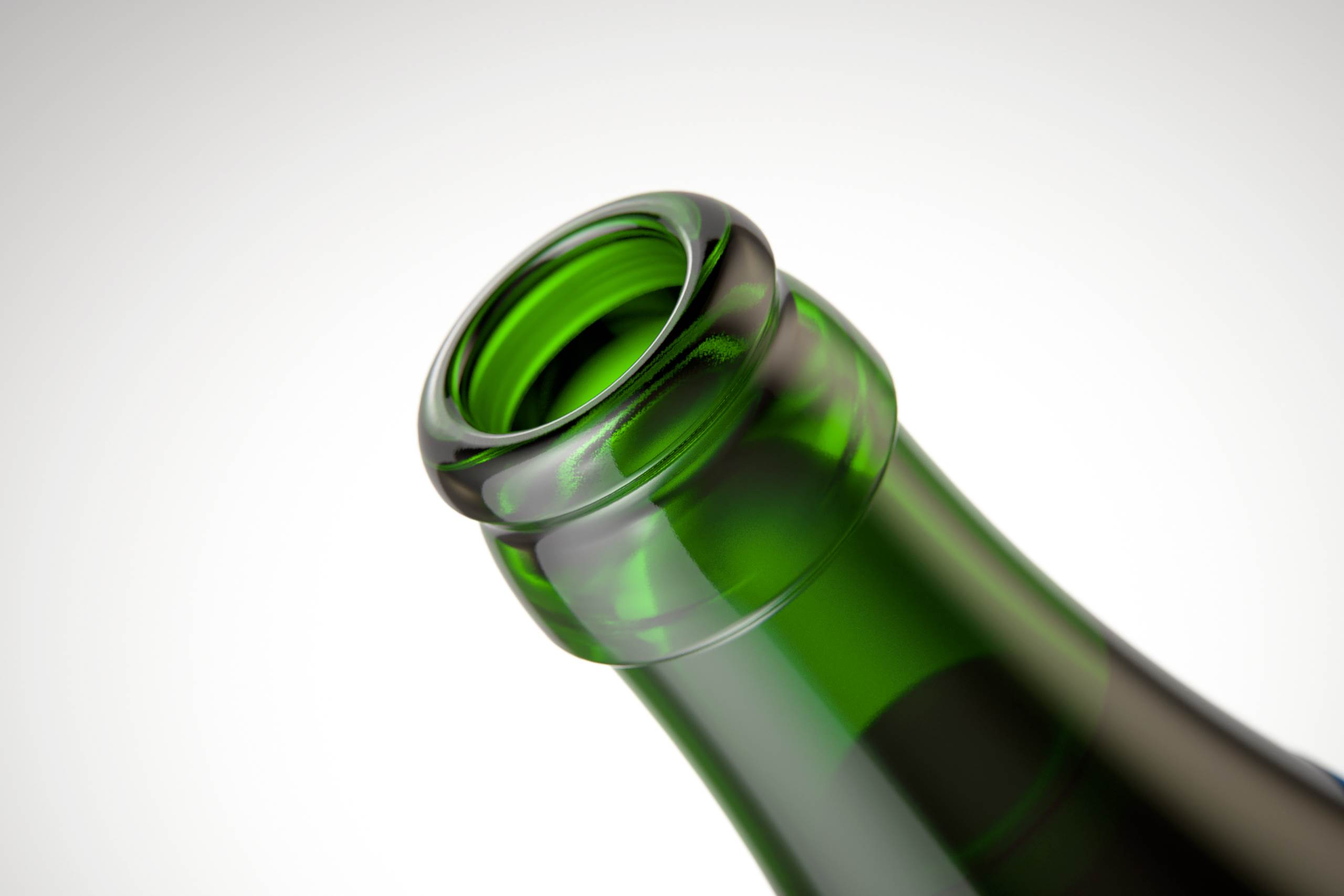 Standard Beer Bottle 3D model NRW 500ml with Crown cork and labels