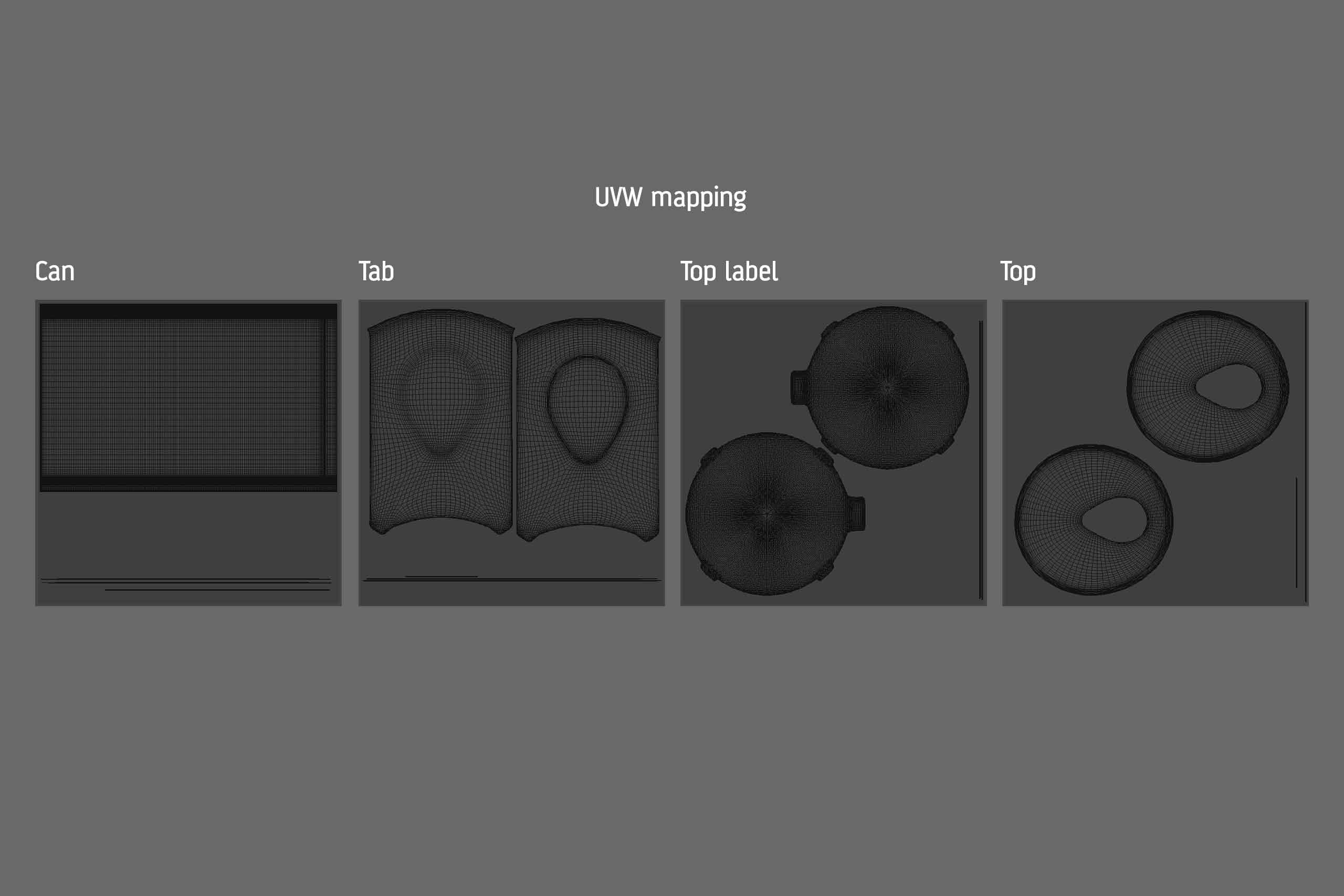 Packaging 3D model of carton can Cartocan 150ml