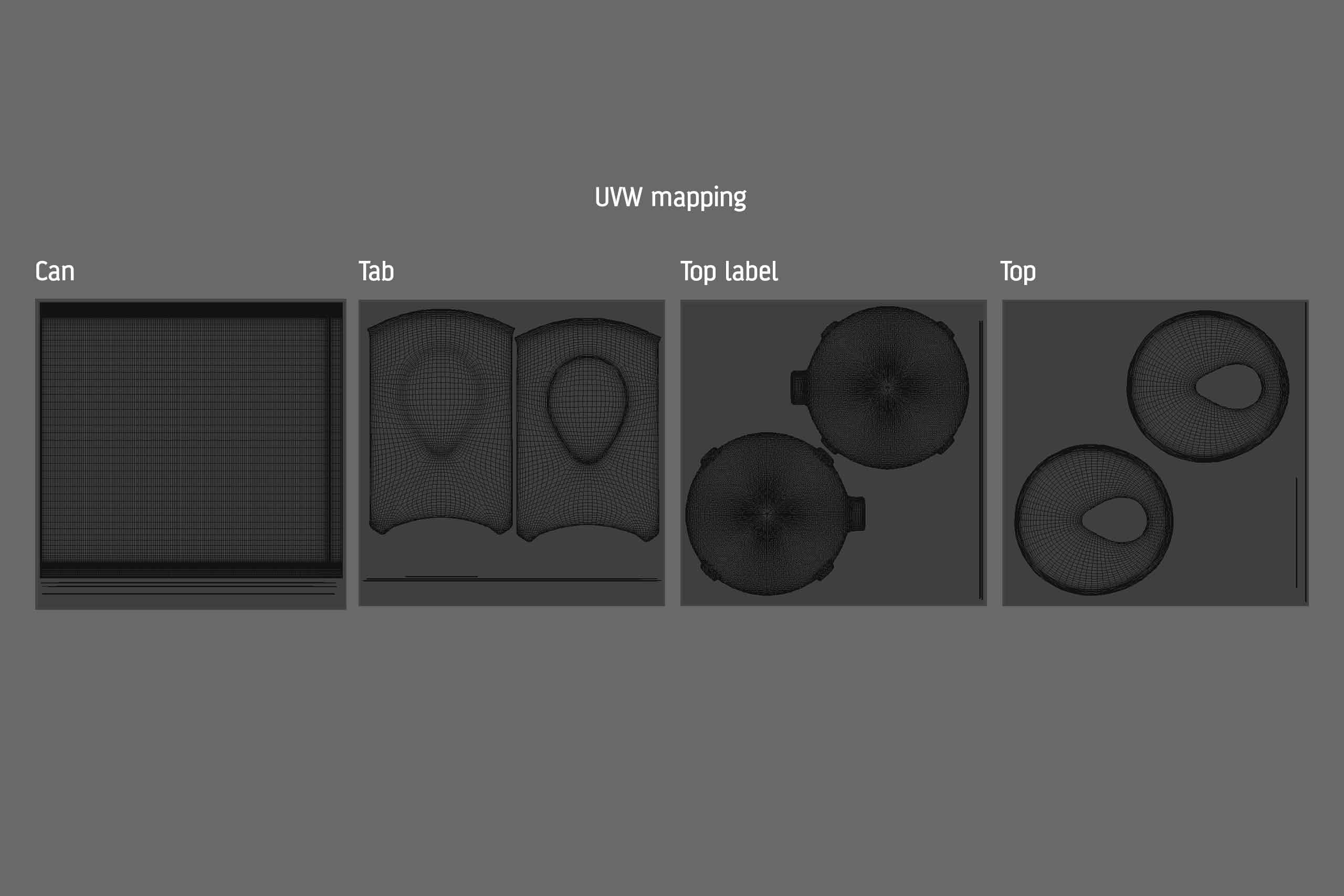 Packaging 3D model of carton can Cartocan 250ml