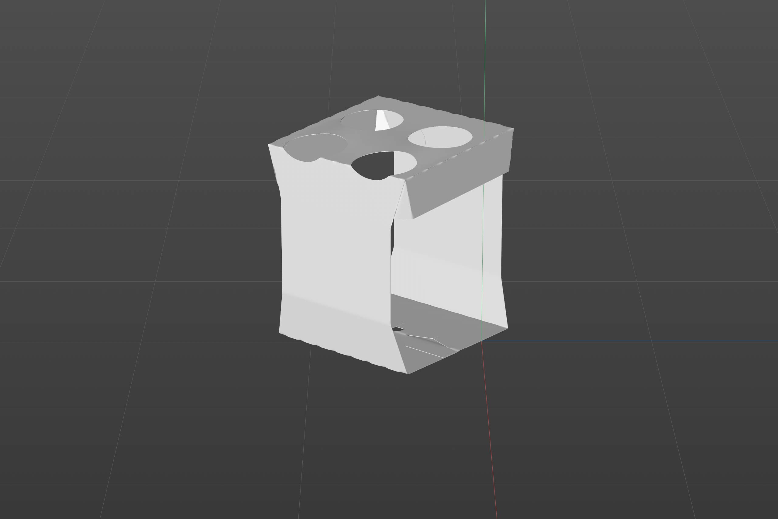 Carton multi-pack packaging for 4x250ml Tetra Prizma Edge premium 3D model