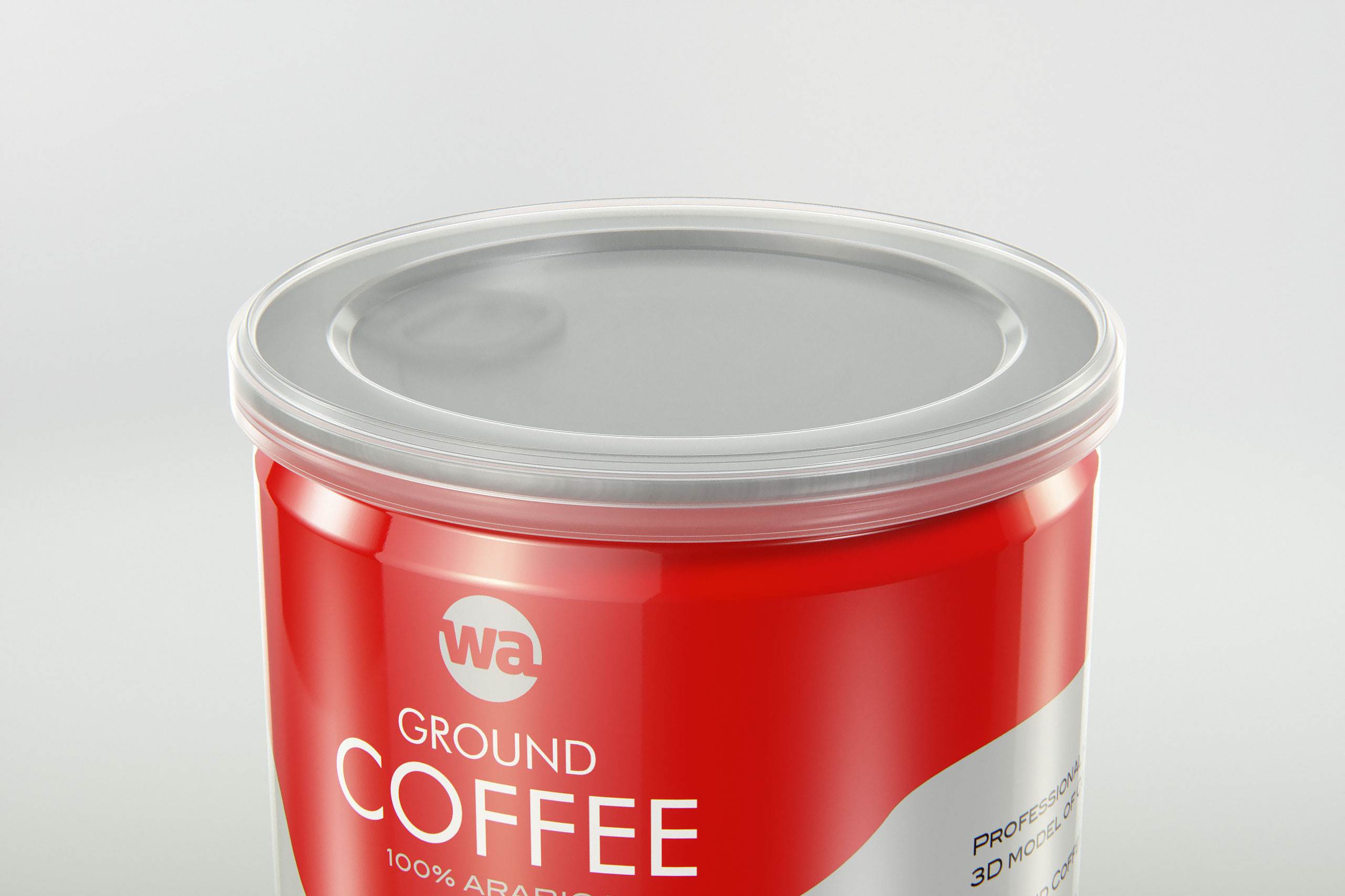 Coffee Metal Can 250g packaging 3d model