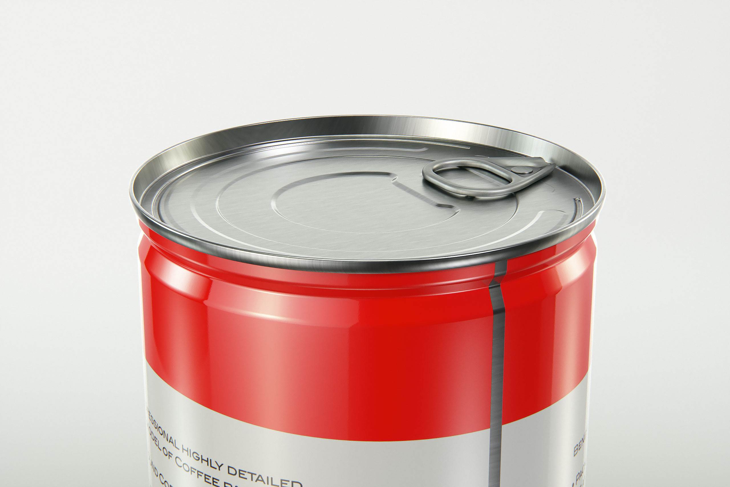 Coffee Metal Can 250g packaging 3d model