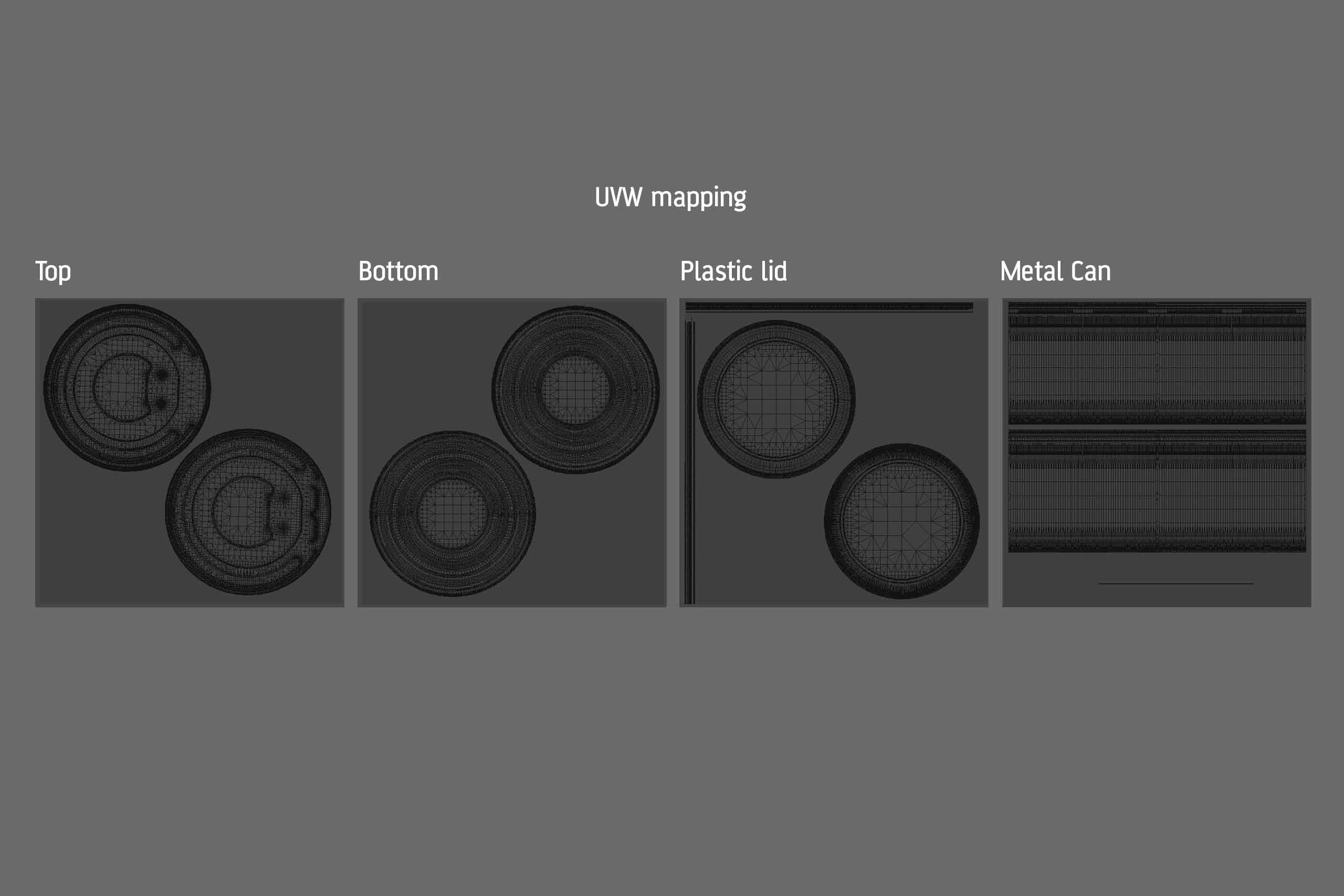 Coffee Metal Can 250g packaging 3d model