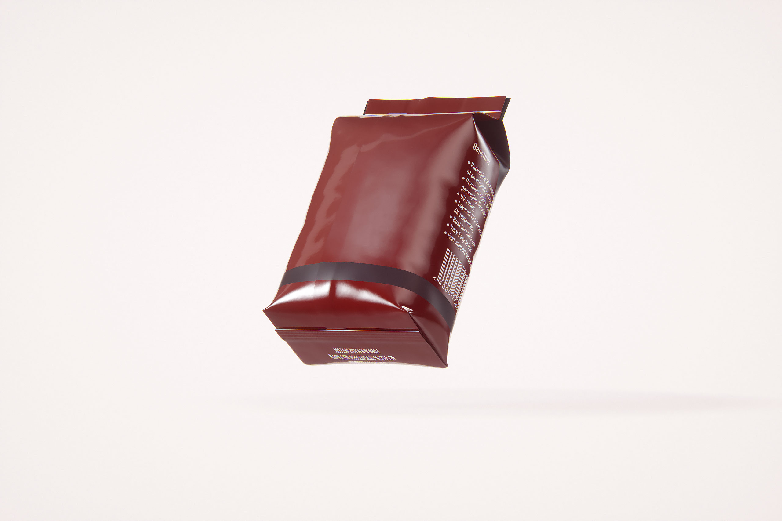 Plastic Coffee Bag 1000g (Wide) for Roasted Coffee packaging 3d model