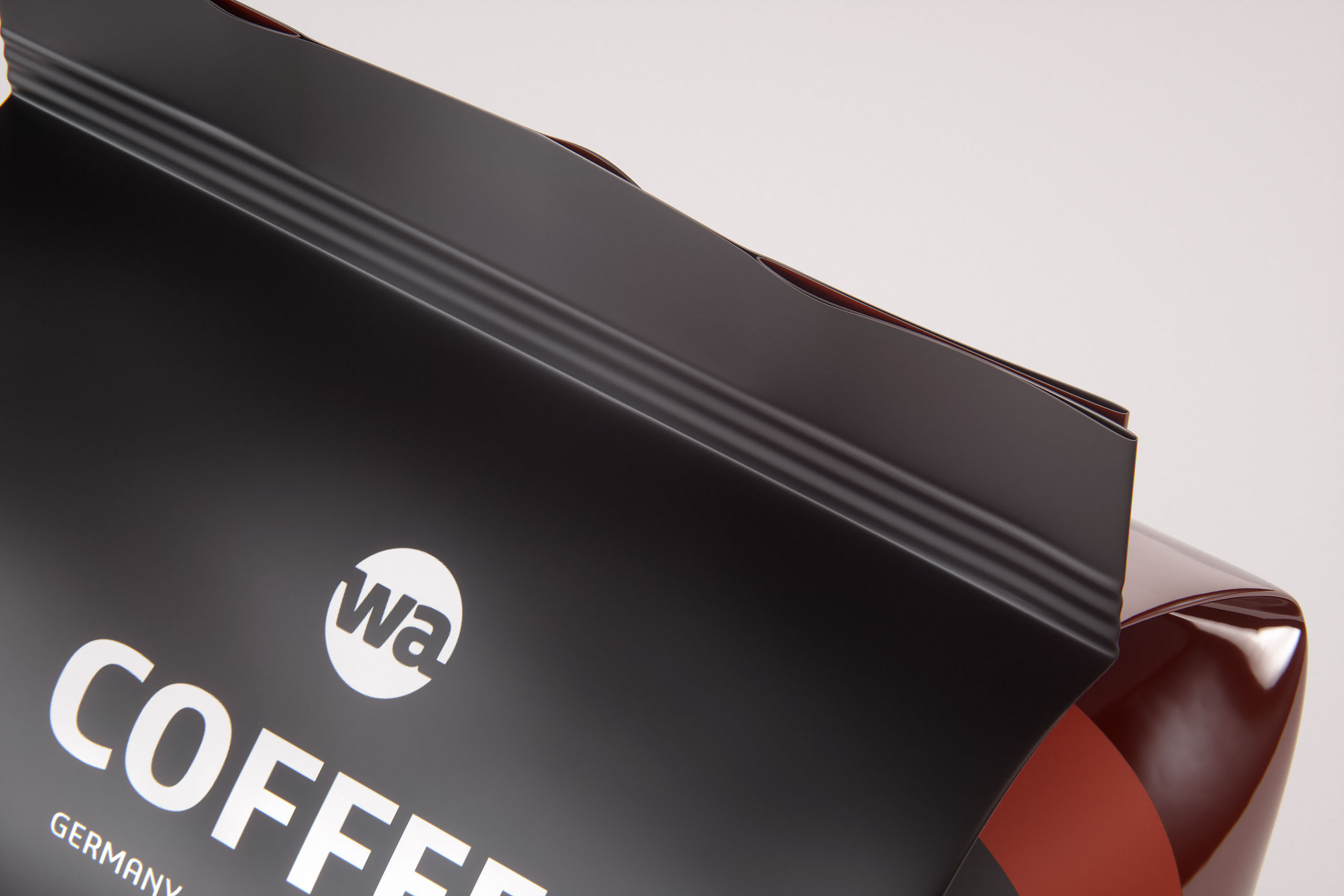 Plastic Coffee Bag 1000g (Wide) for Roasted Coffee packaging 3d model