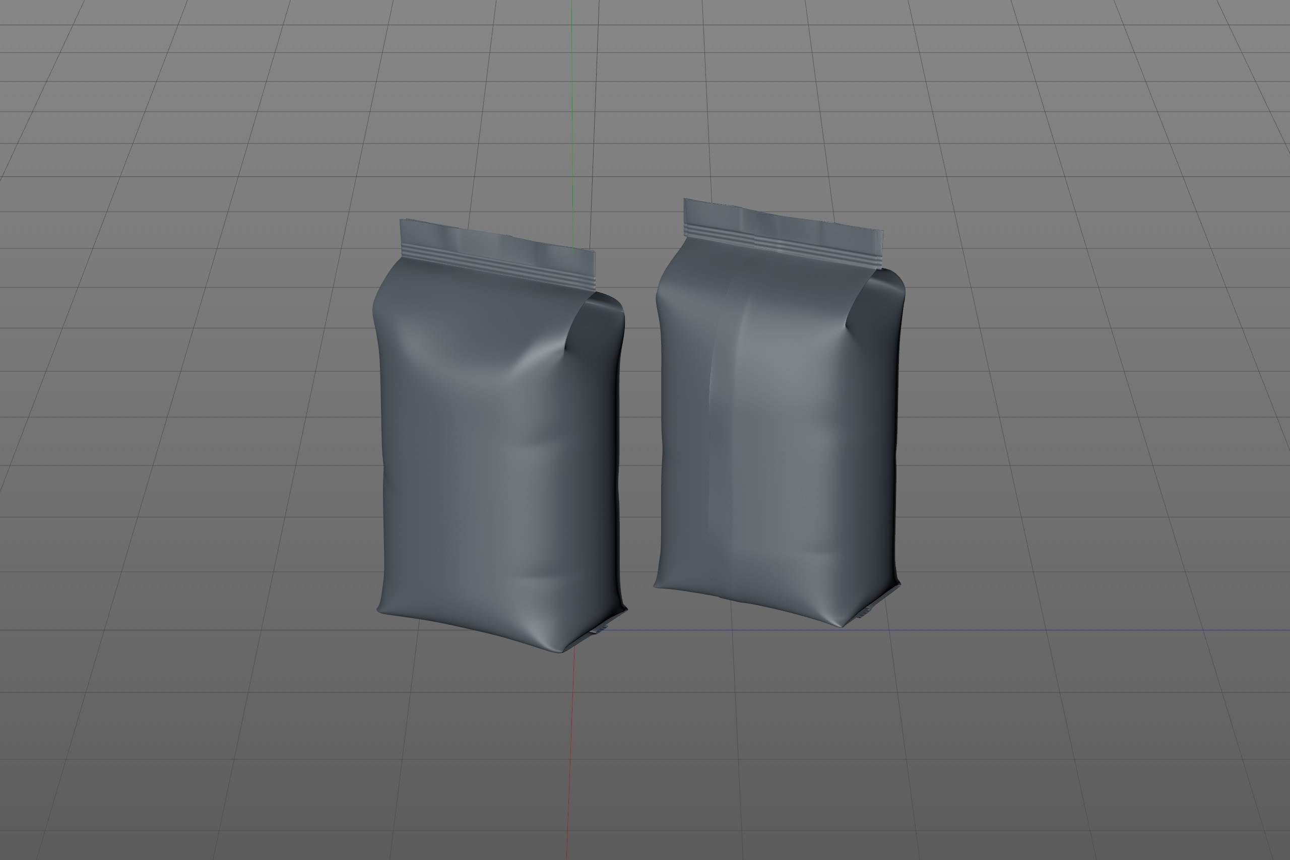 Plastic Coffee Bag 1000g (Wide) for Roasted Coffee packaging 3d model