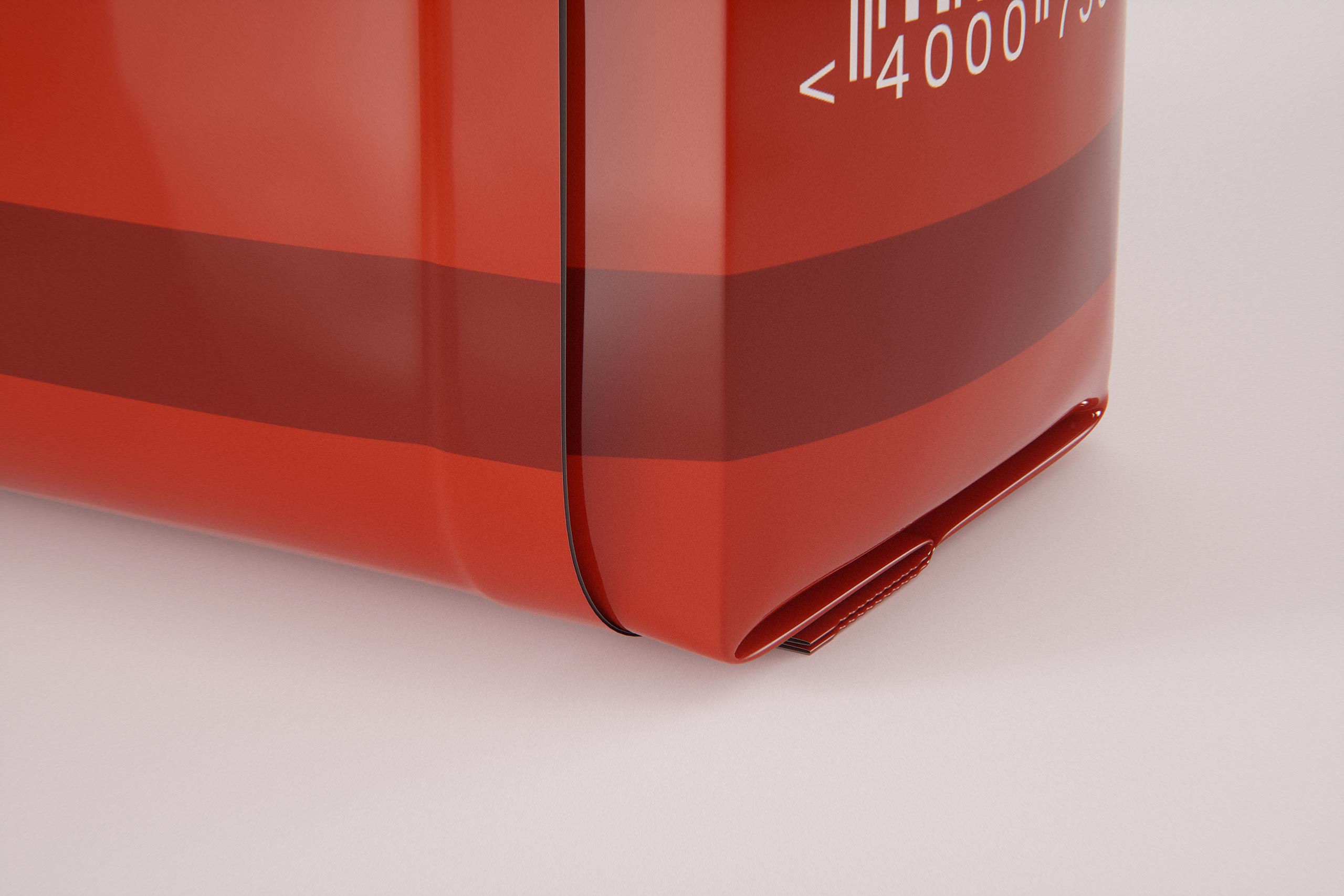 Plastic Coffee Bag packaging 3d model 500g with a tab