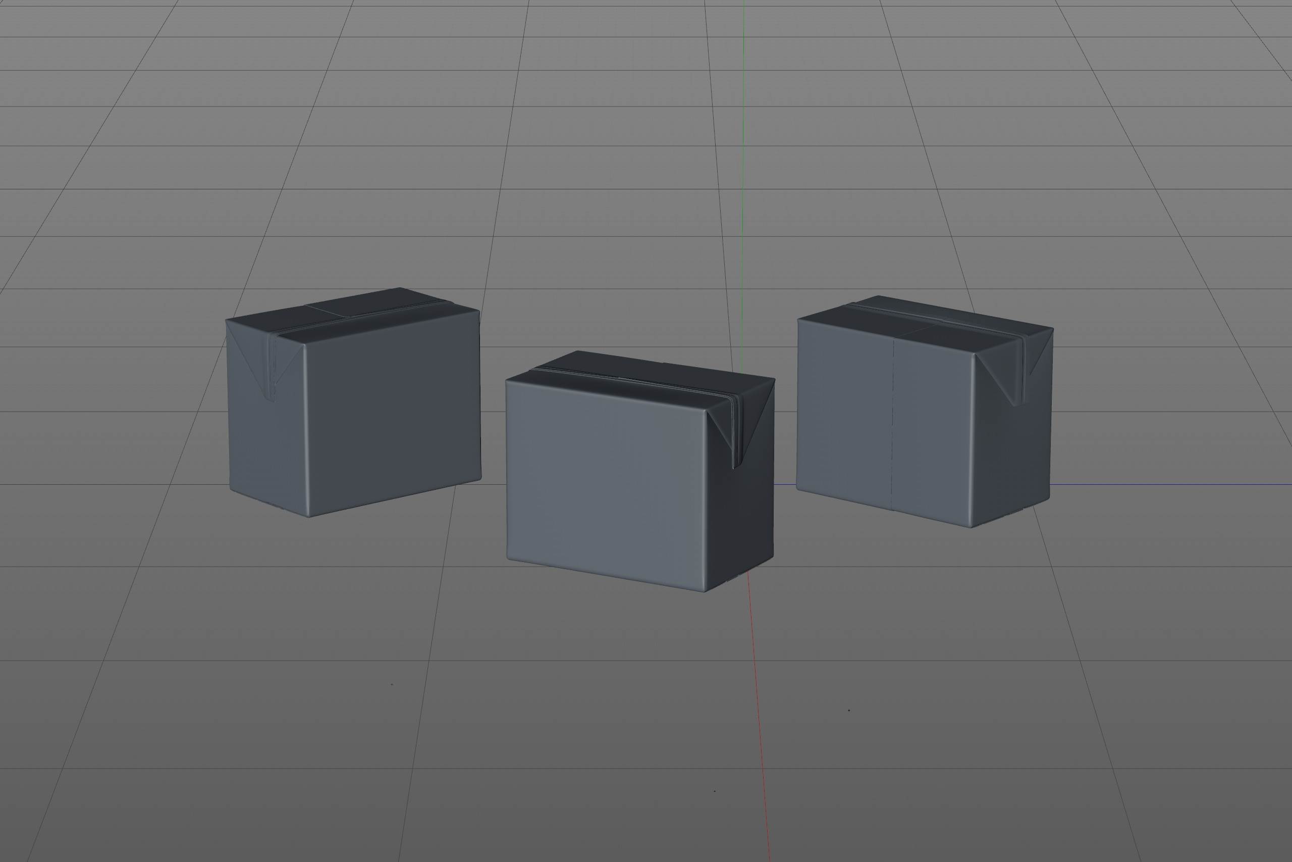 SIG combiBloc Compact 200ml with perforation, straw hole and no opening packaging 3D model