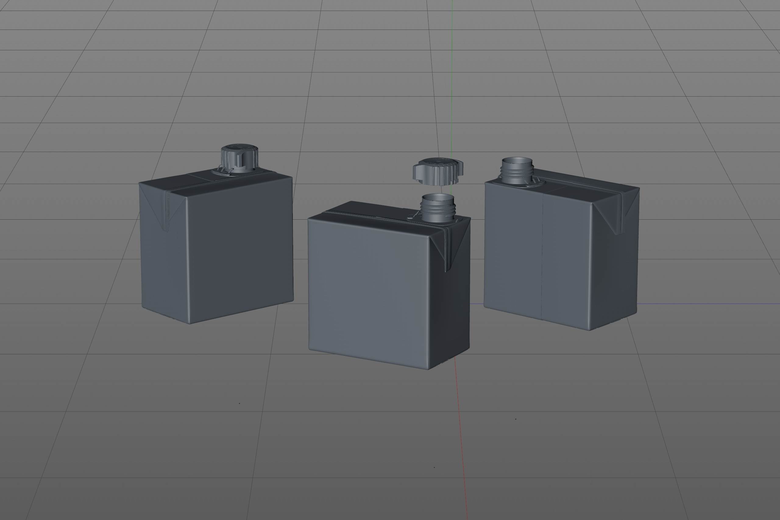 SIG combiBloc Compact 250ml with combiSmart closure packaging 3D model