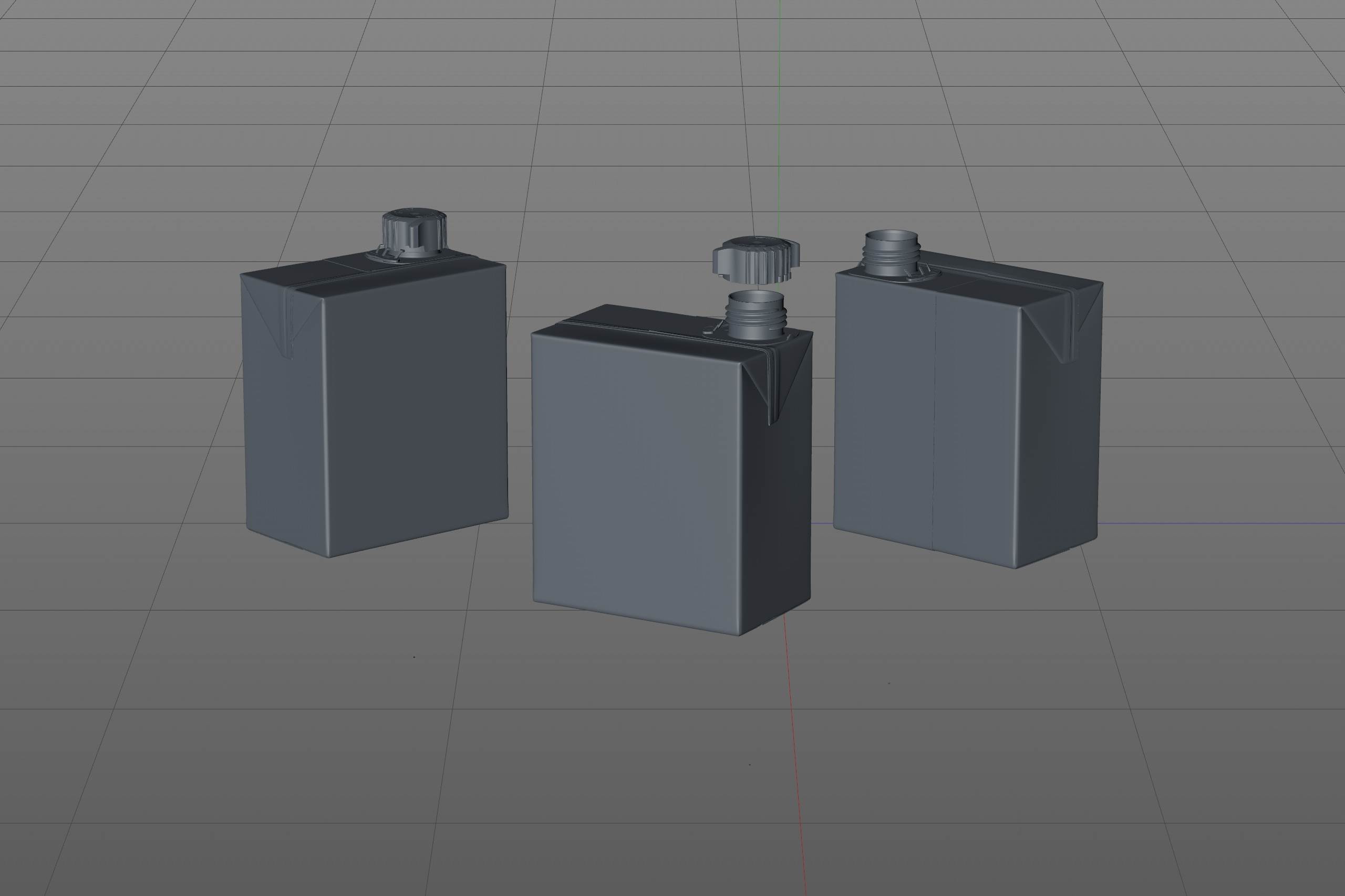SIG combiBloc Compact 300ml with combiSmart closure packaging 3D model