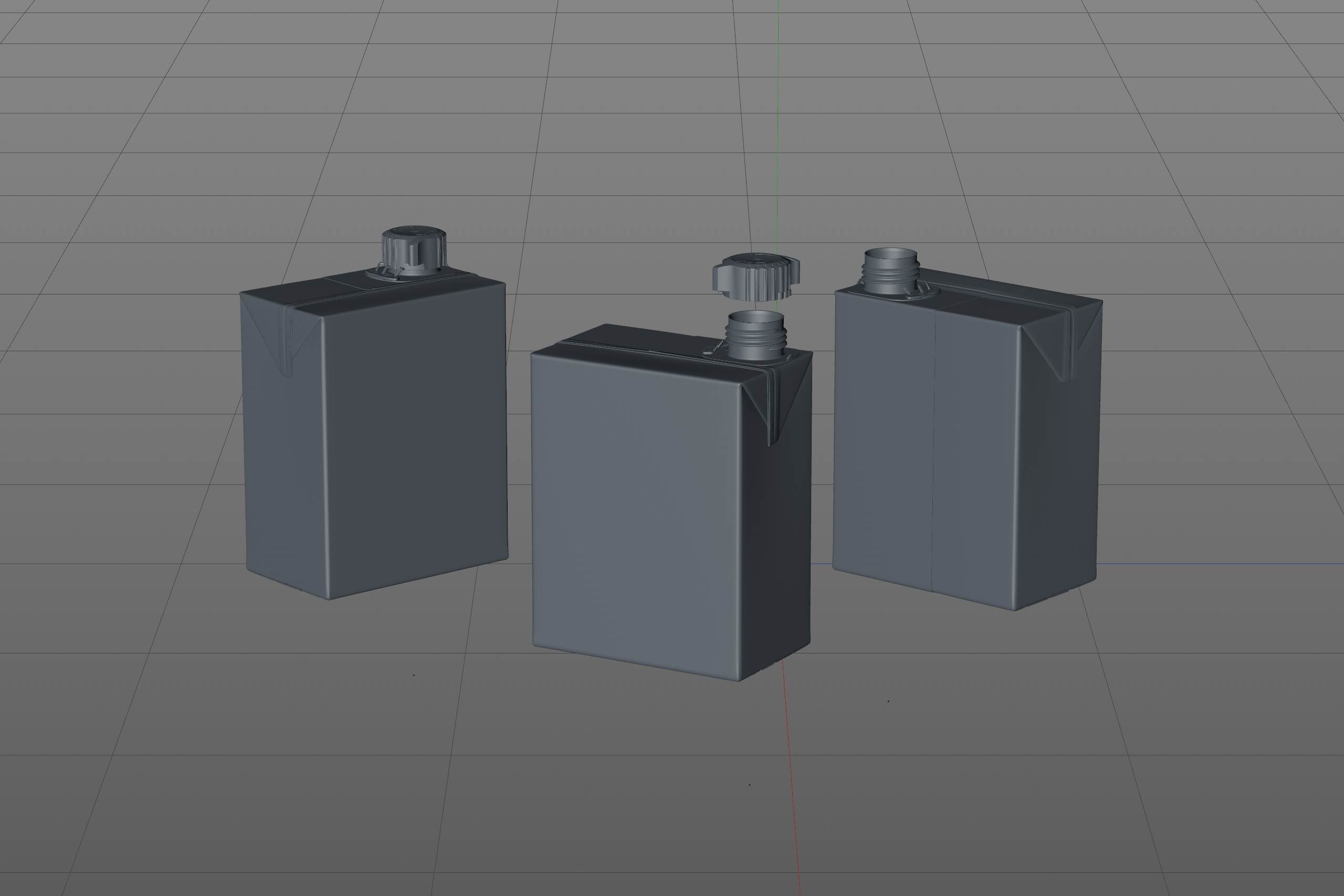 SIG combiBloc Compact 330ml with combiSmart closure packaging 3D model
