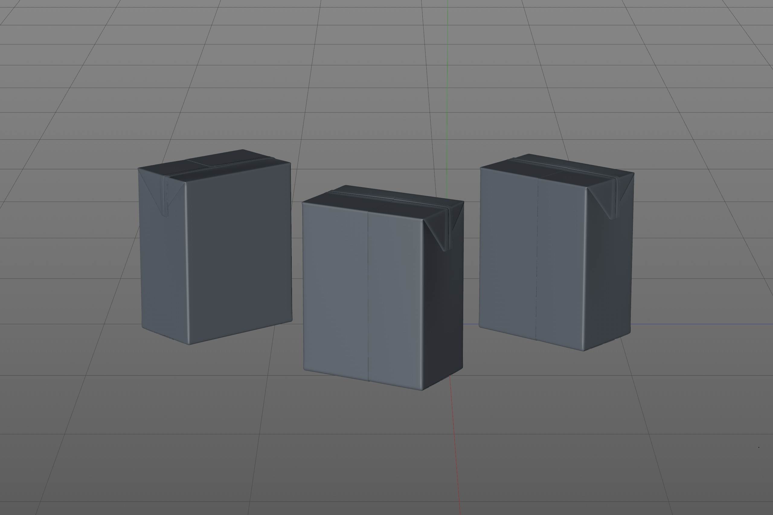 SIG combiBloc Compact 330ml with perforation, straw hole and no opening packaging 3D model