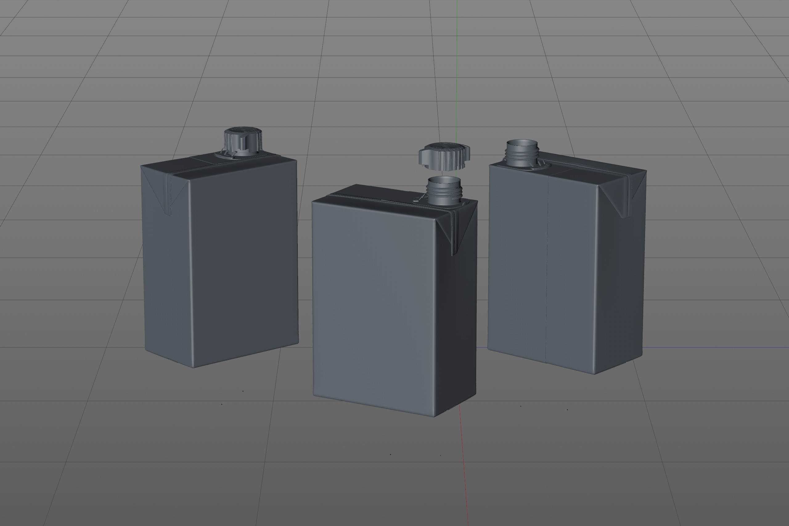 SIG combiBloc Compact 375ml with combiSmart closure packaging 3D model