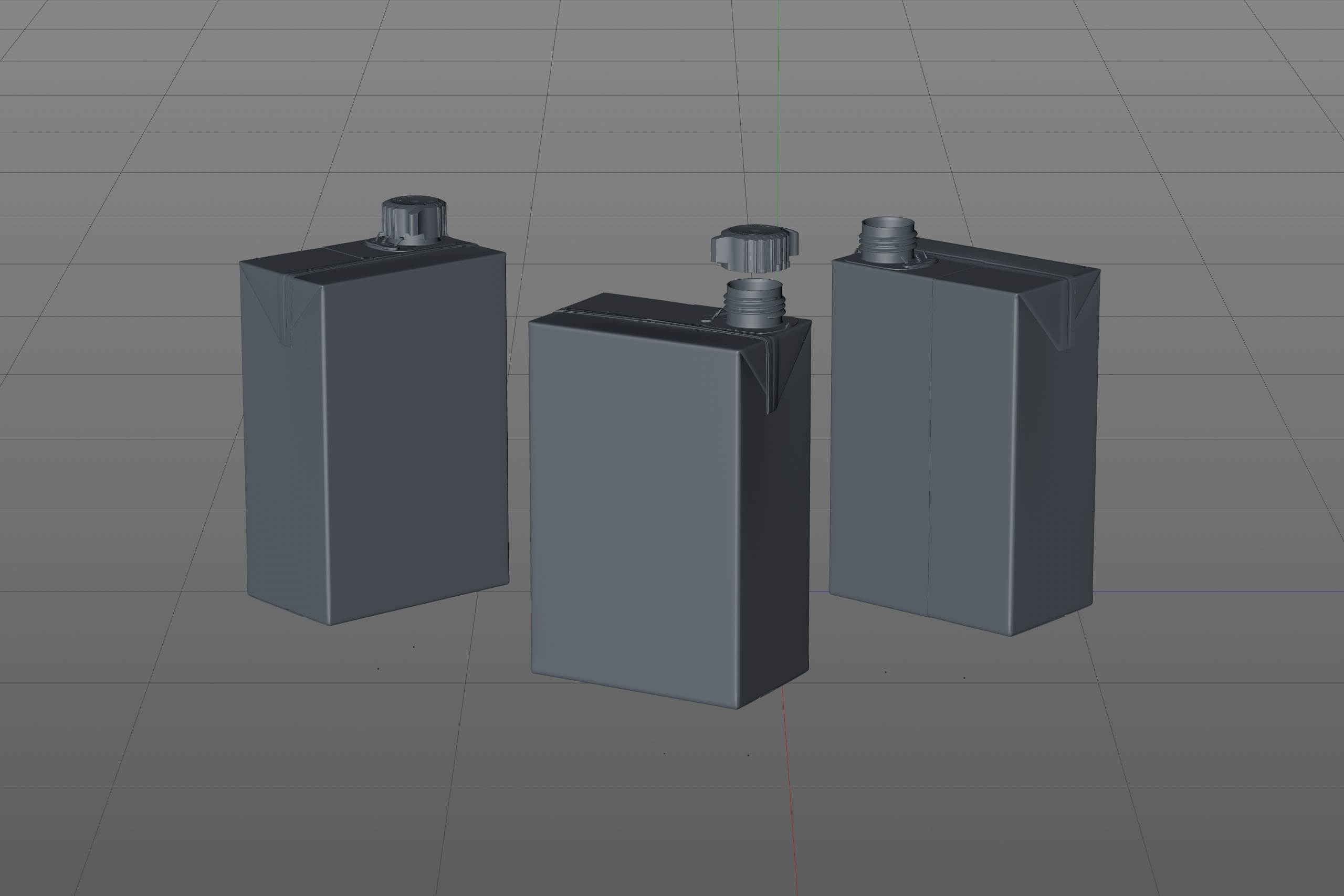 SIG combiBloc Compact 400ml with combiSmart closure packaging 3D model