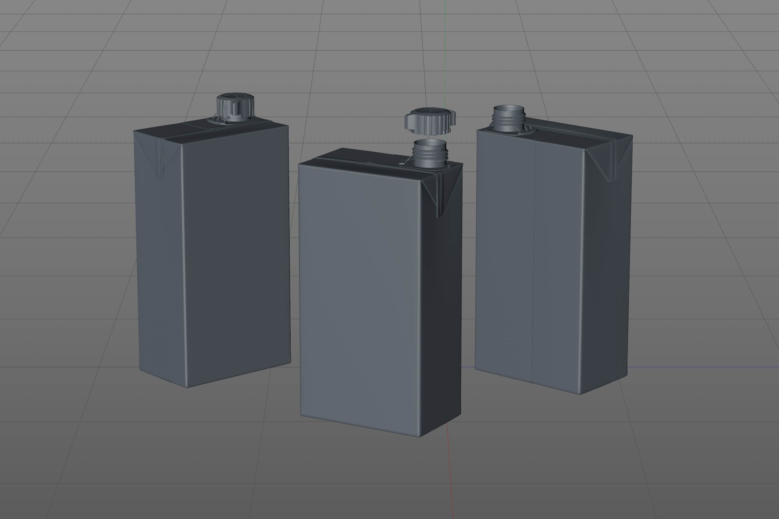 SIG combiBloc Compact 500ml with combiSmart closure packaging 3D model