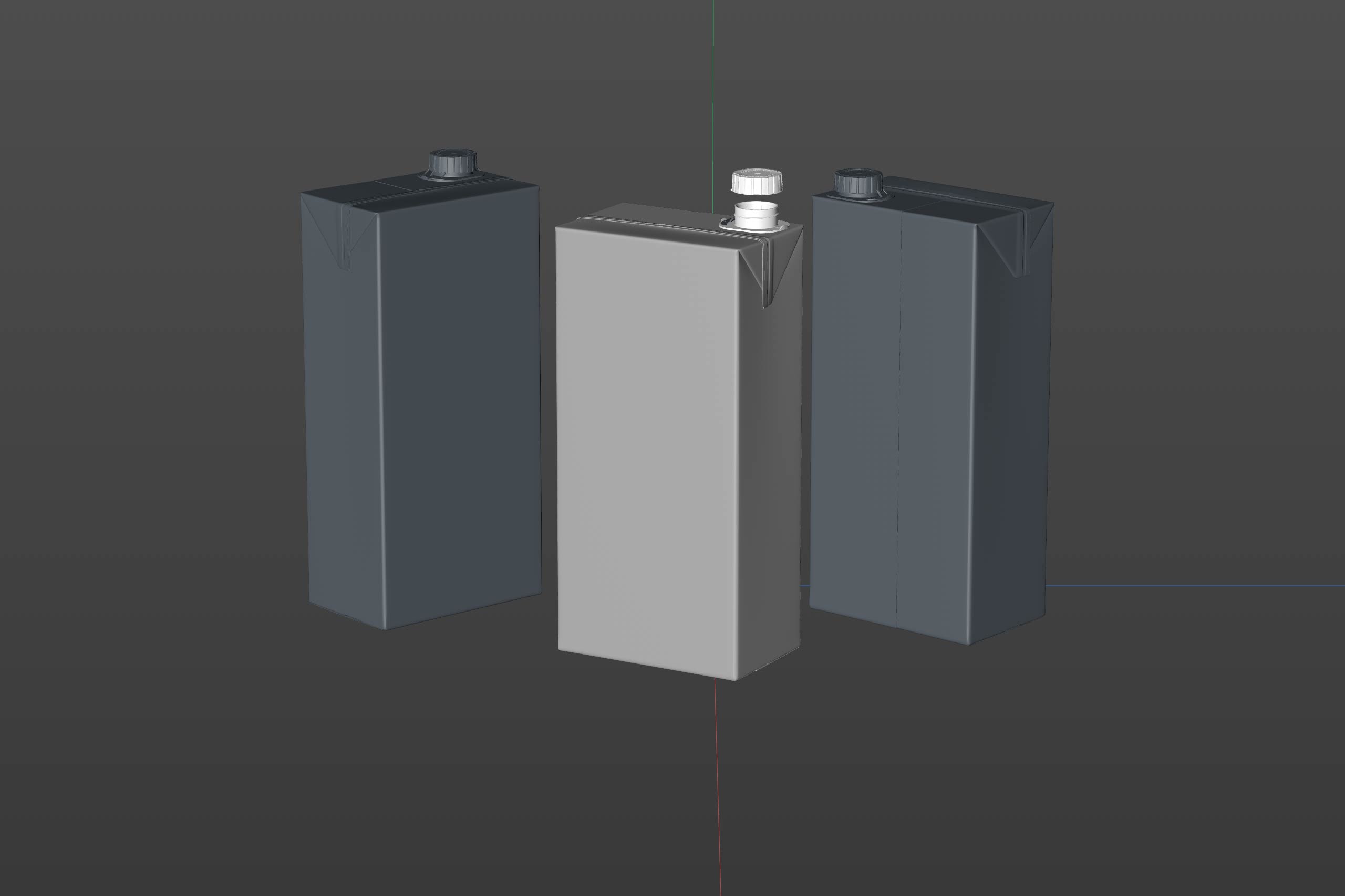SIG CombiBloc Maxi 2000ml carton packaging 3d model with CombiSwift
