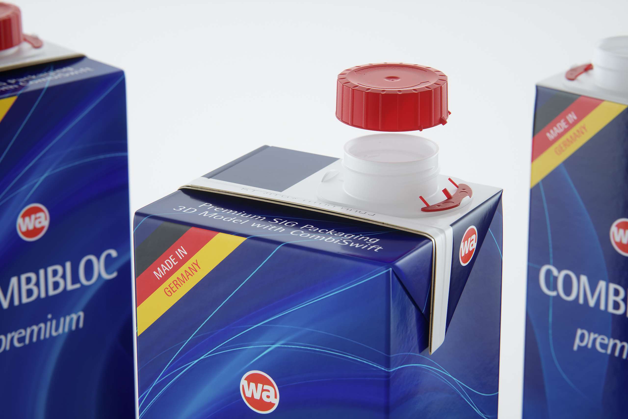 3D model of the SIG Combibloc Premium packaging 1000ml with combiSwift closure