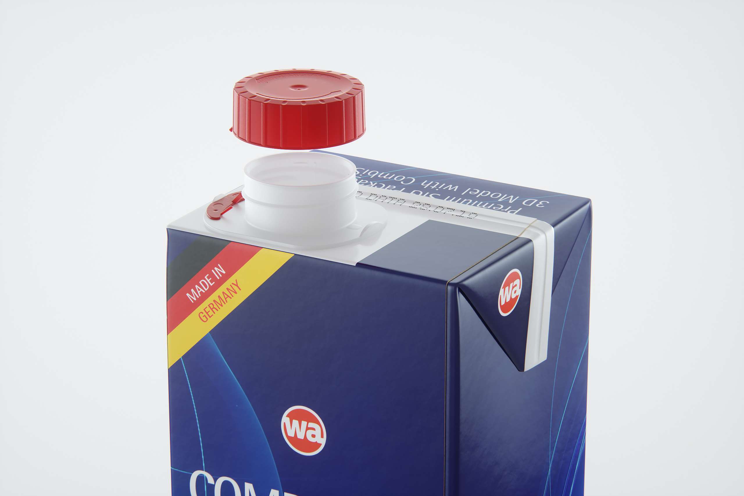 3D model of the SIG Combibloc Premium packaging 1000ml with combiSwift closure
