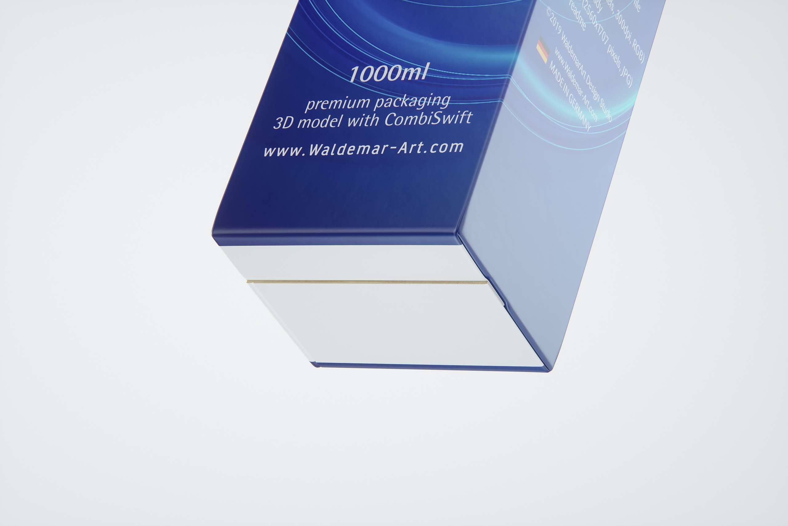 3D model of the SIG Combibloc Premium packaging 1000ml with combiSwift closure