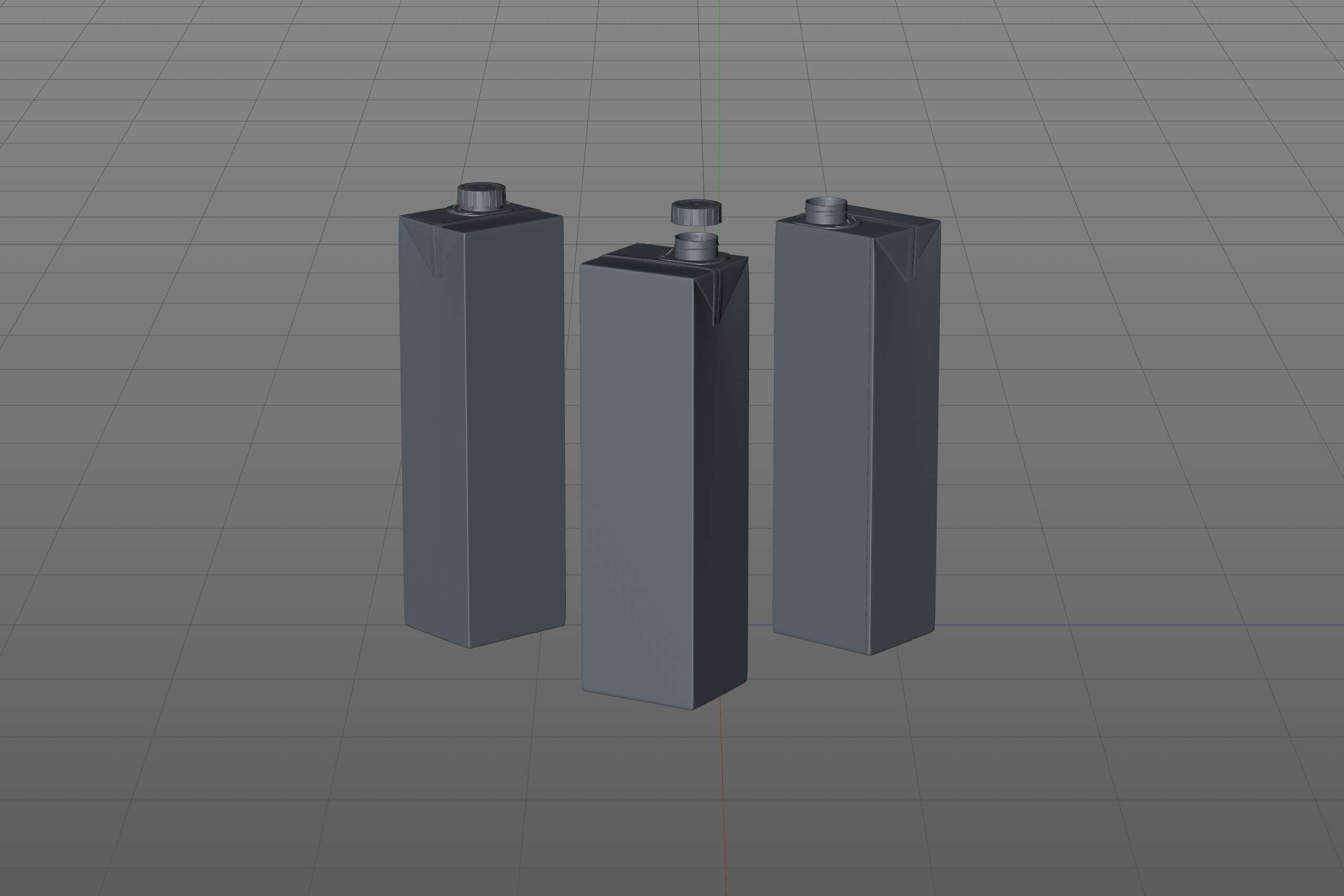 3D model of the SIG Combibloc Premium packaging 1000ml with combiSwift closure