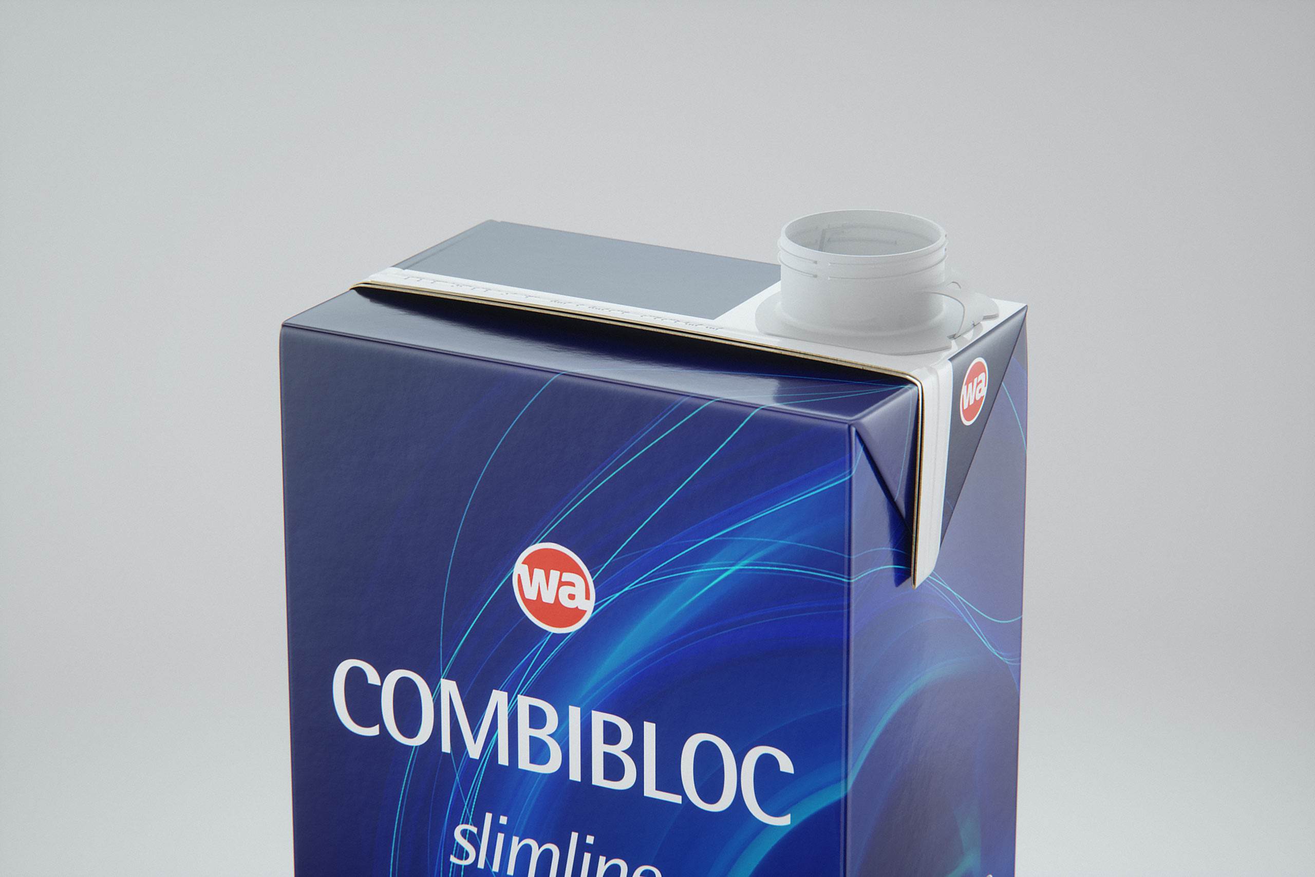 SIG Combibloc Slimline 1000ml with  tethered cap CombiCap Packaging 3D model