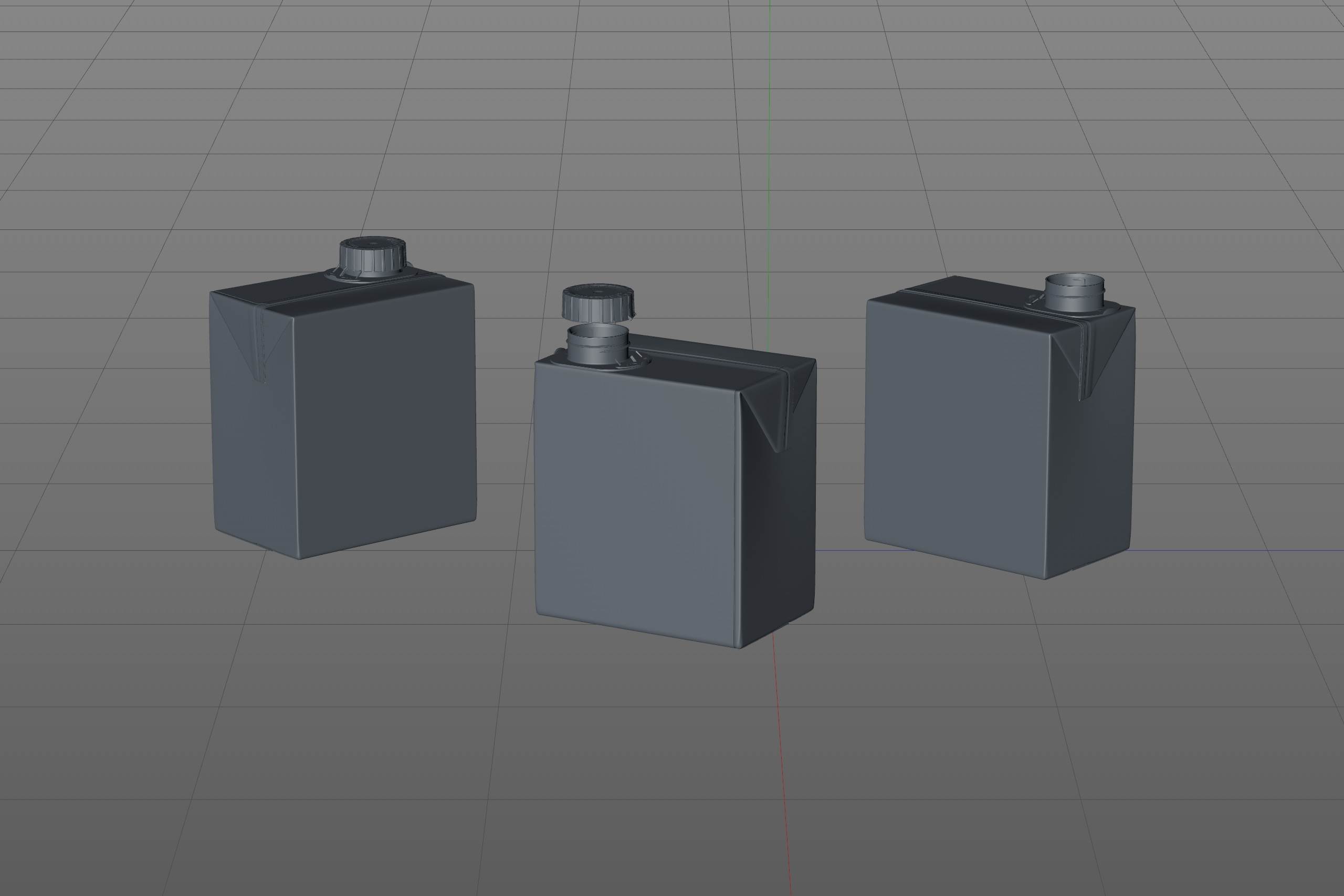 3D model of the SIG Combibloc Slimline 500ml packaging with combiSwift