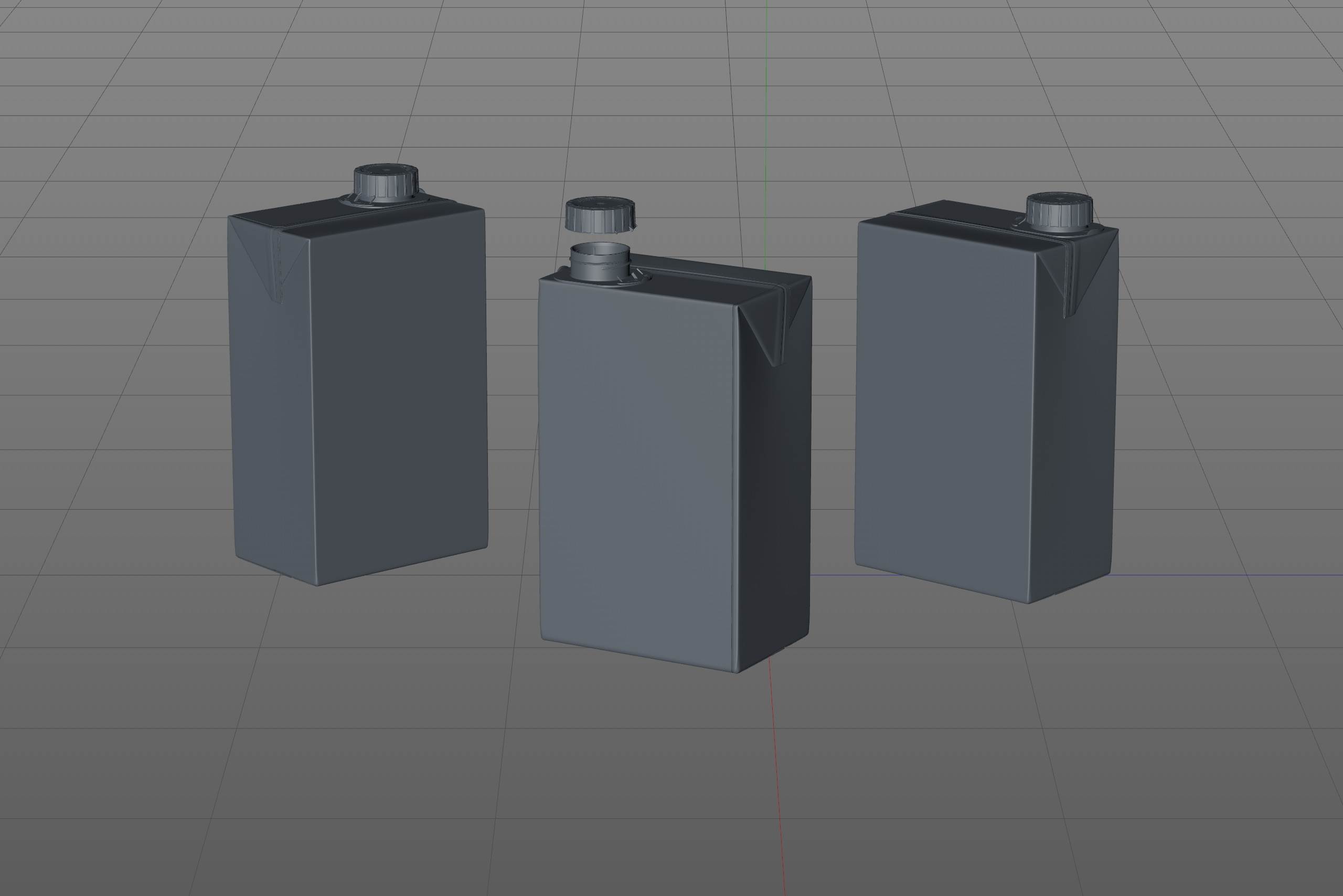 Packaging 3D model of the SIG Combibloc Slimline 750ml with combiSwift