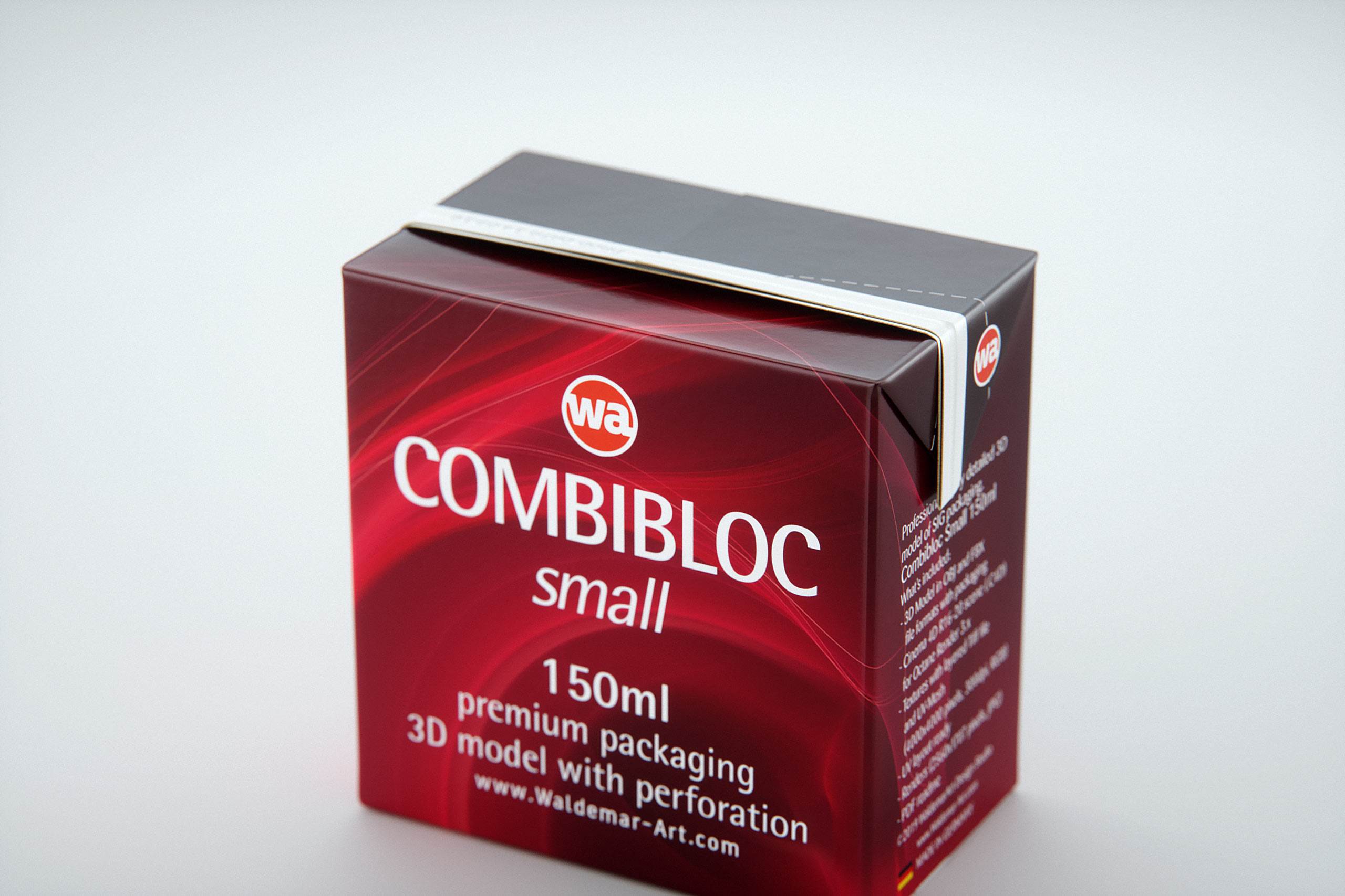 SIG Combibloc small 150 ml carton with perforation and a straw hole ...