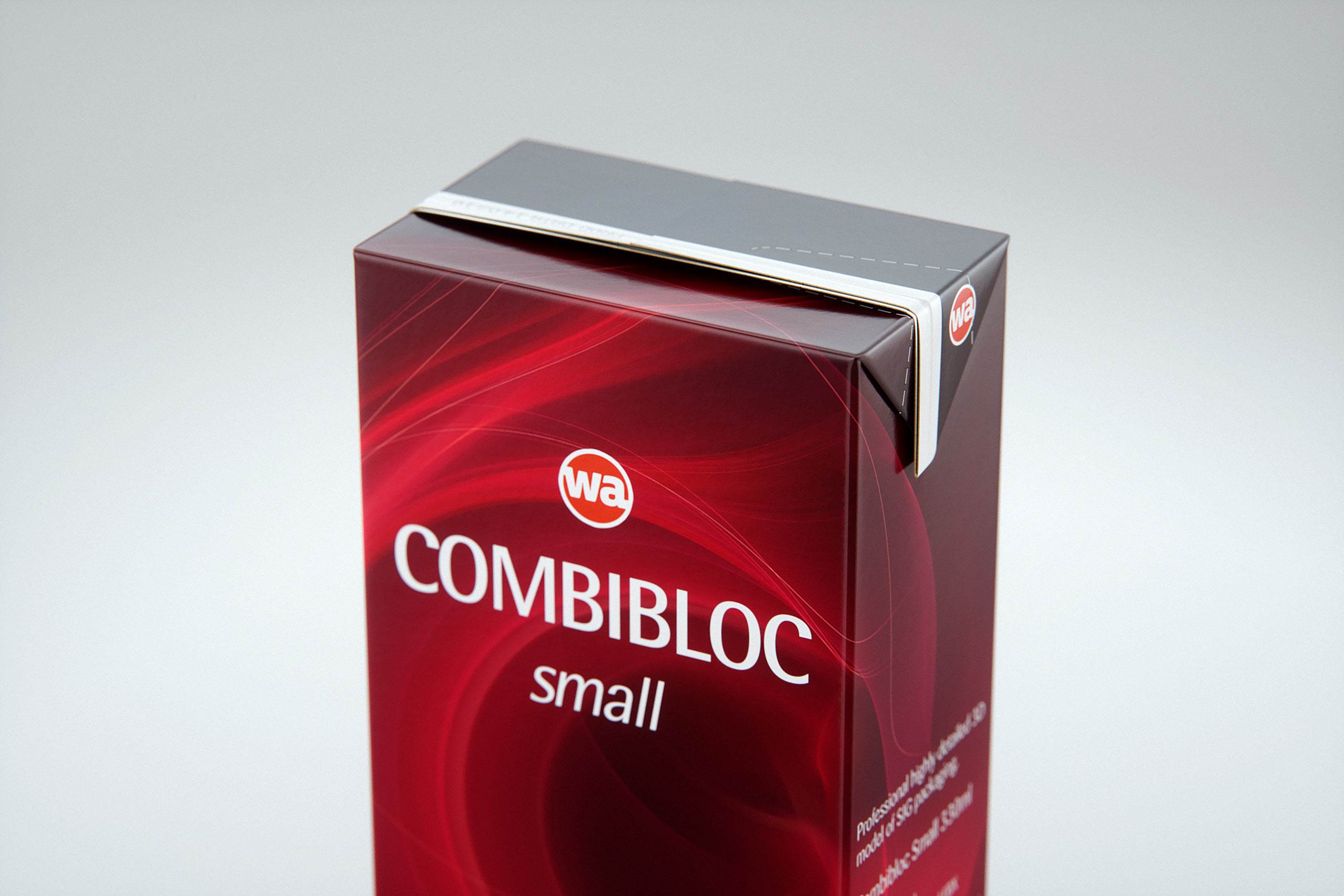SIG CombiBloc Small 330ml with perforation and a straw hole packaging 3D model pak