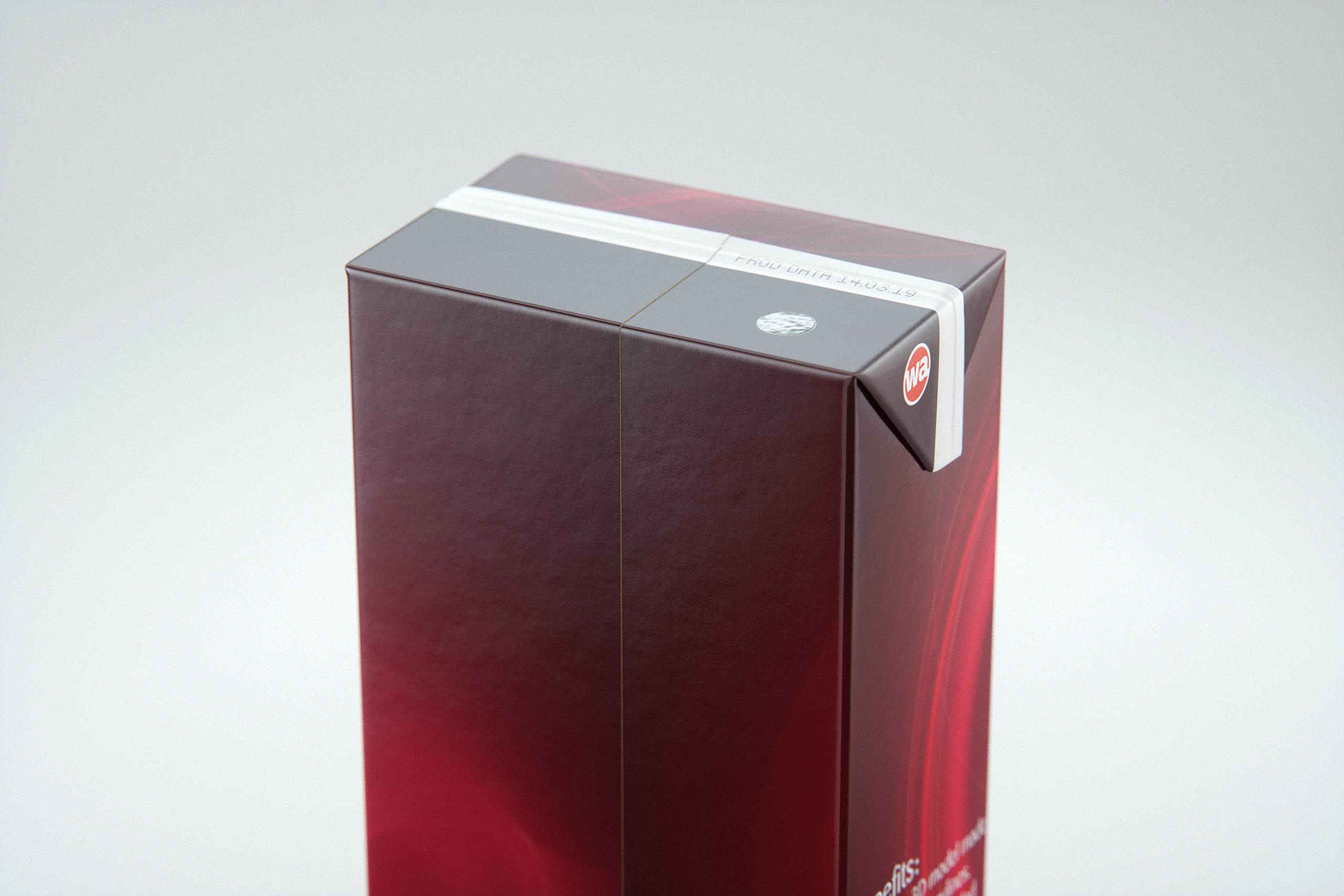SIG CombiBloc Small 350ml with perforation and a straw hole packaging 3D model pak