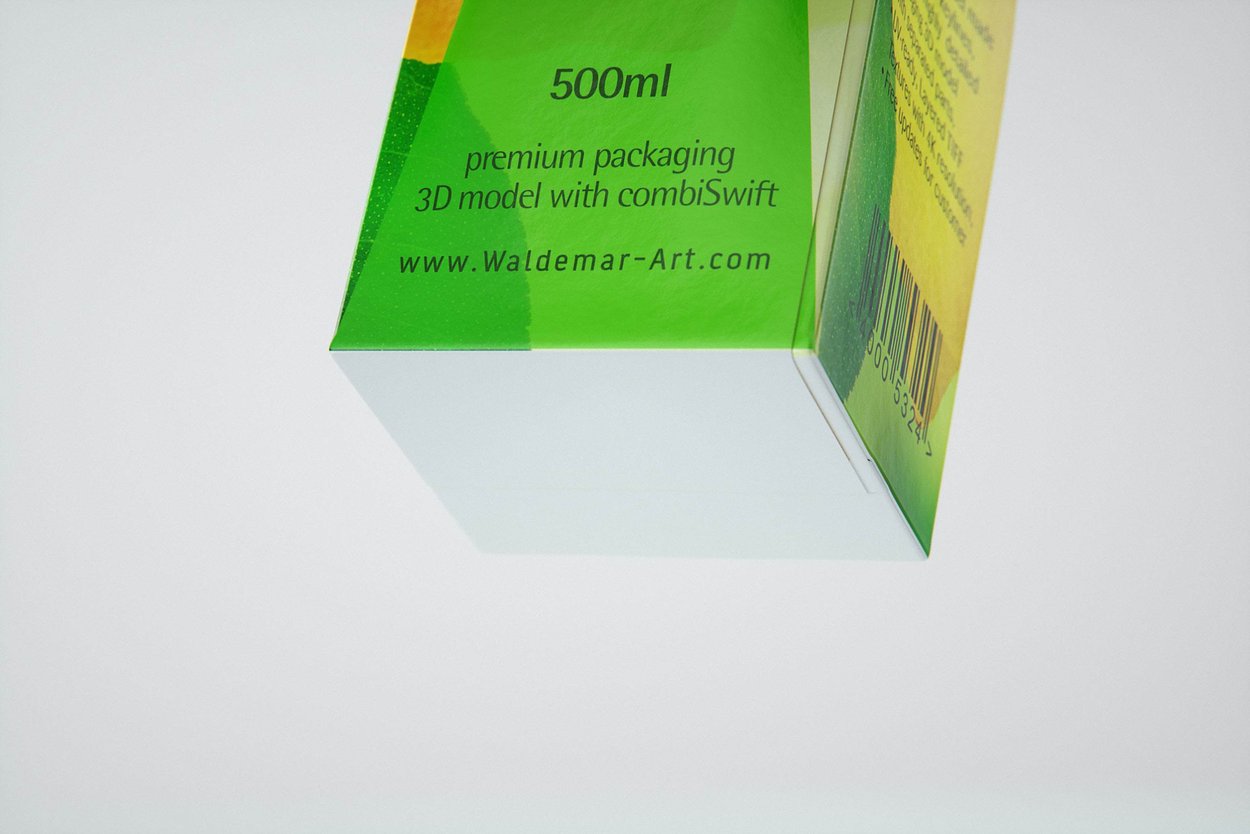 Packaging 3D model of SIG Combifit Premium 500ml with Combi-Swift closer
