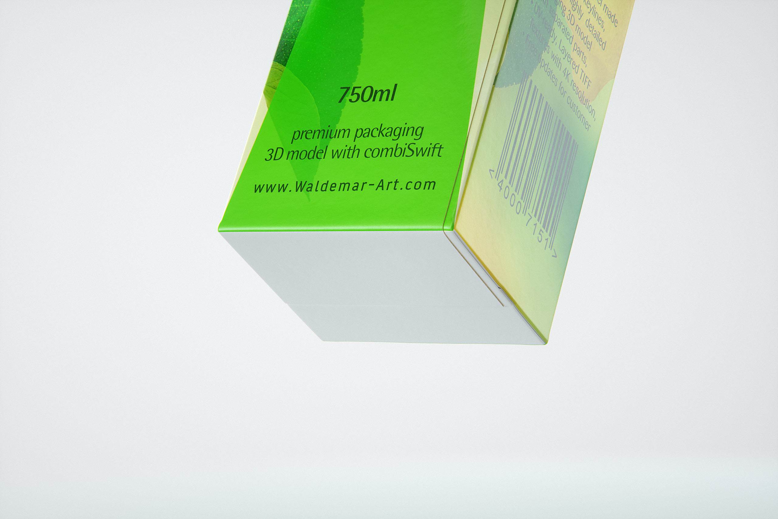 SIG Combifit Premium 750ml with Combi-Swift closer Packaging 3D model pak