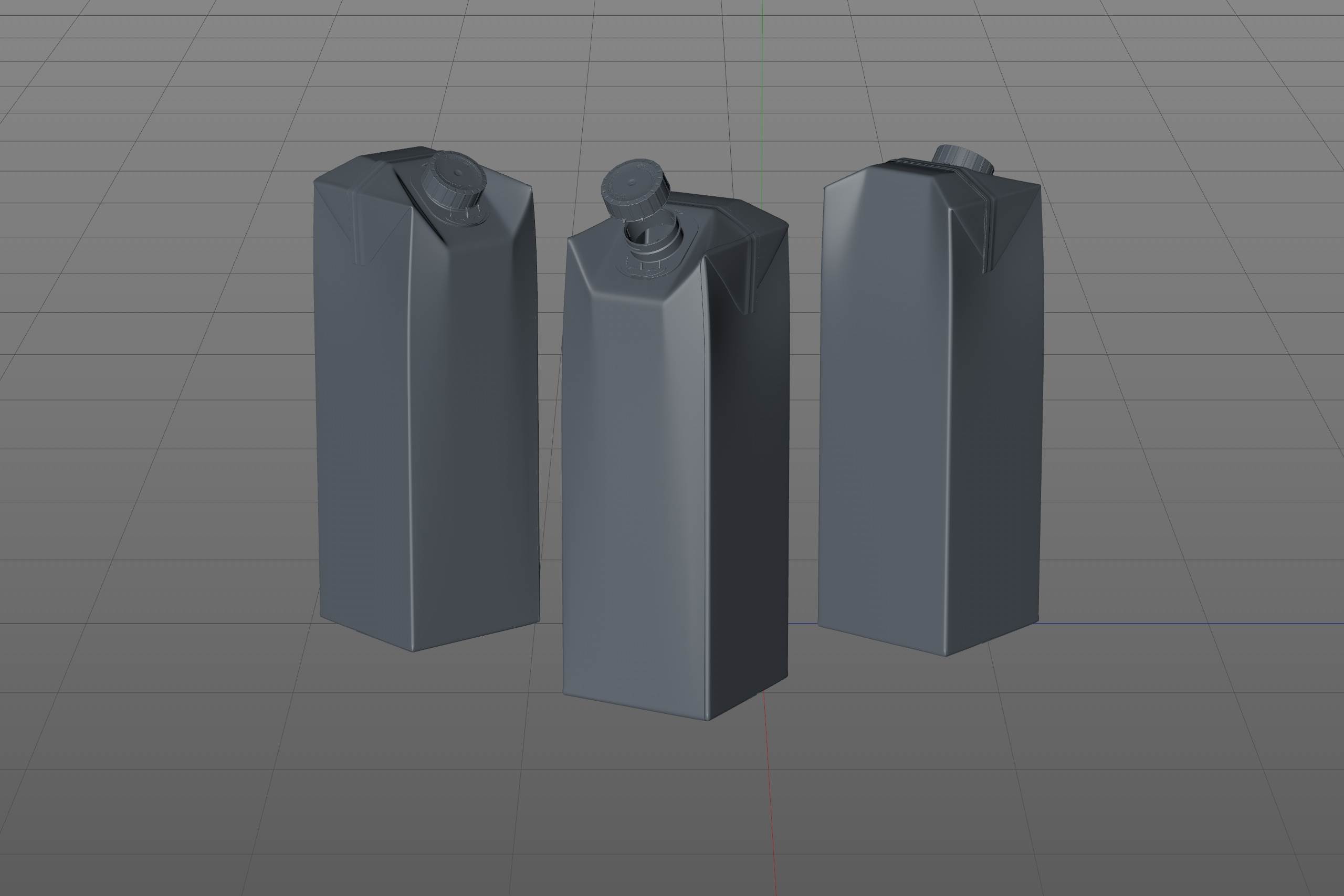 SIG combiFit Midi 1000ml with combiSwift closure packaging 3D model