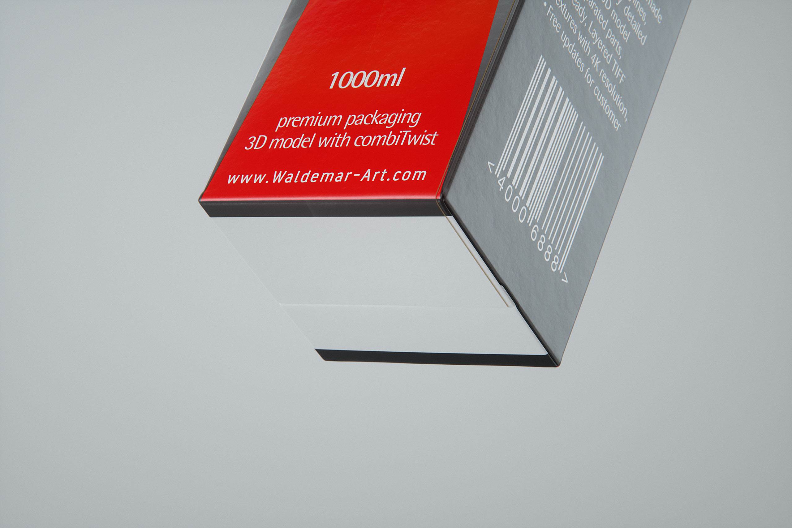 SIG combiFit Midi 1000ml with combiTwist closure packaging 3D model