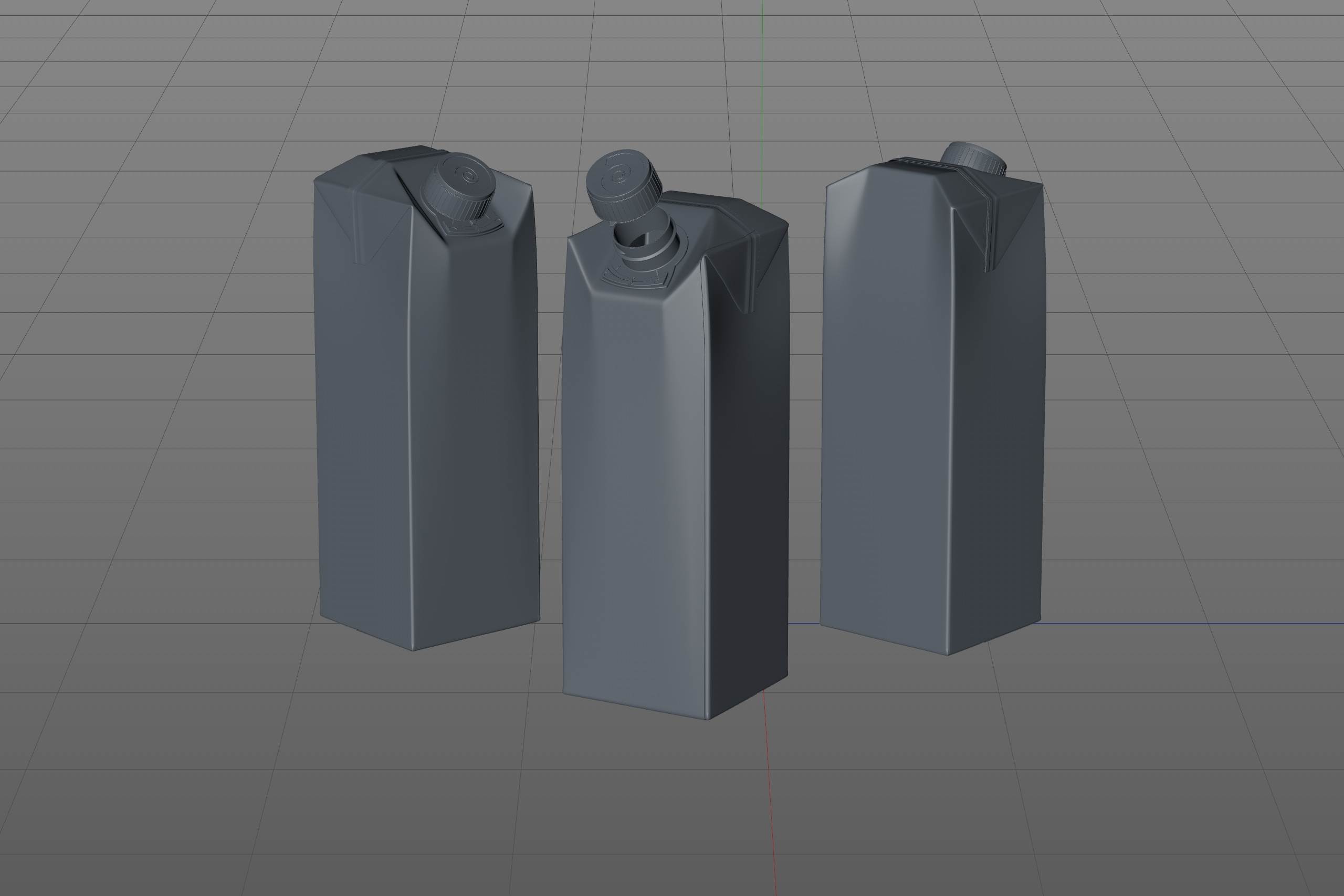SIG combiFit Midi 1000ml with combiTwist closure packaging 3D model