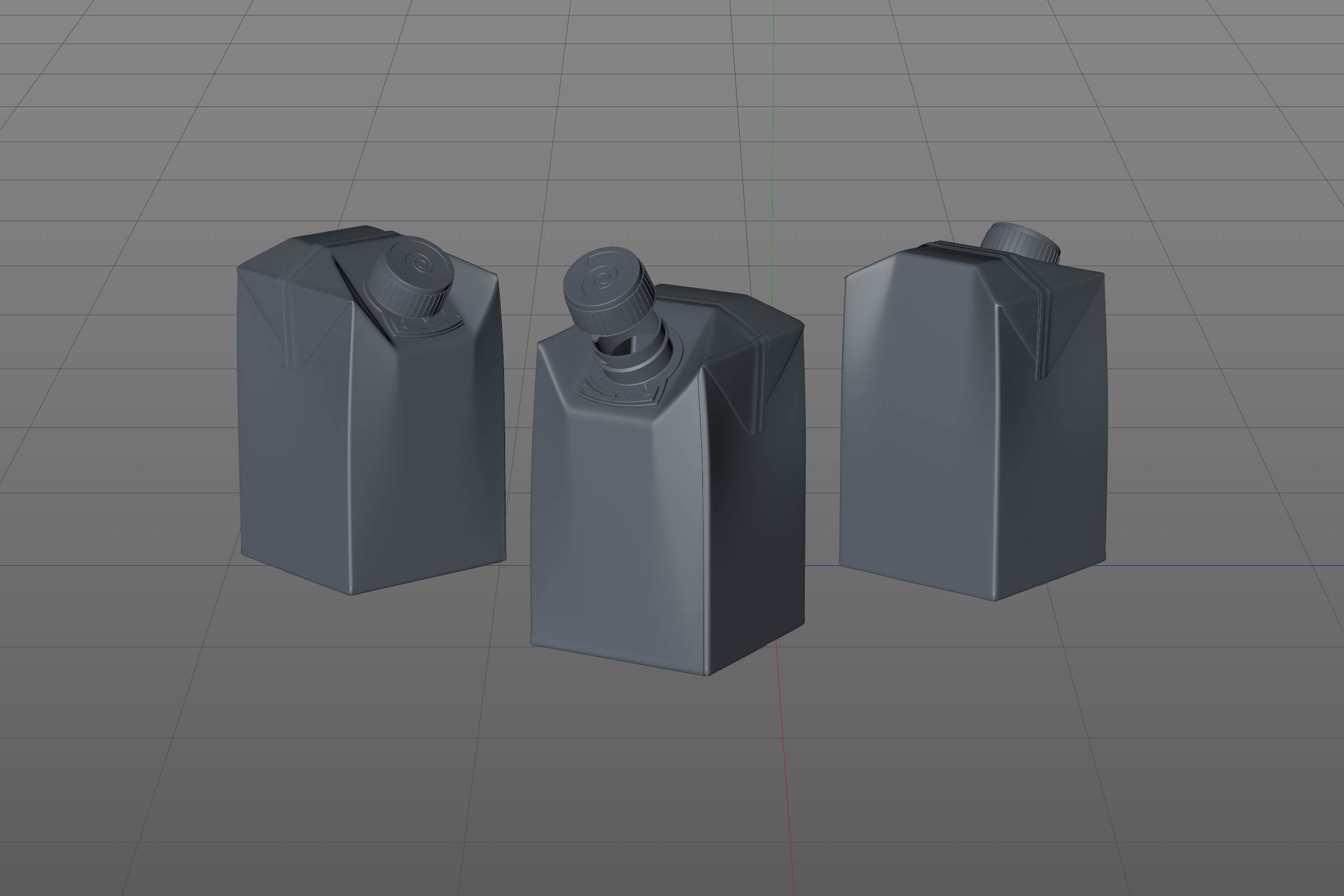 SIG combiFit Midi 500ml with combiTwist closure packaging 3D model