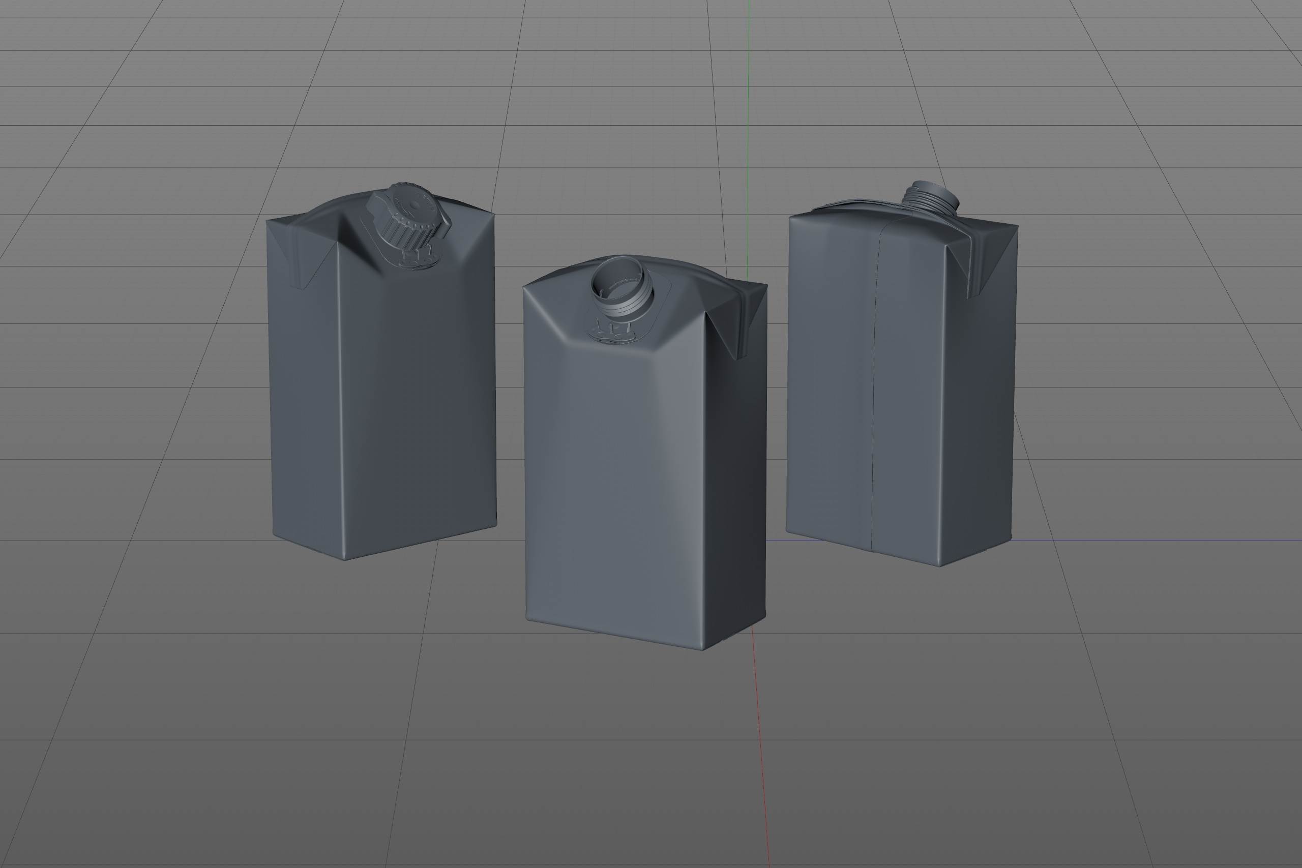 SIG combiFit Small 250ml with combiSmart closure packaging 3D model