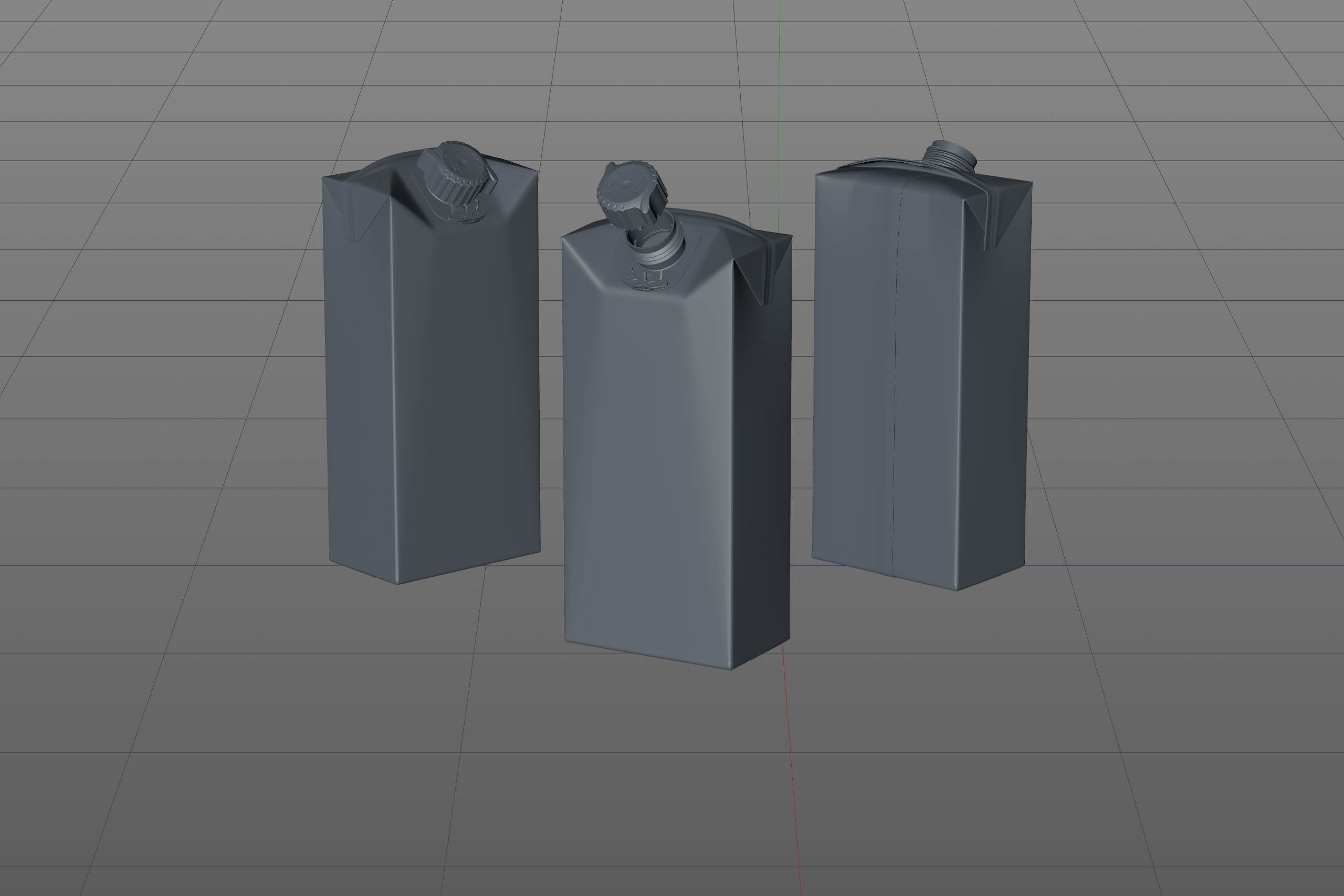 SIG combiFit Small 330ml with combiSmart closure packaging 3D model