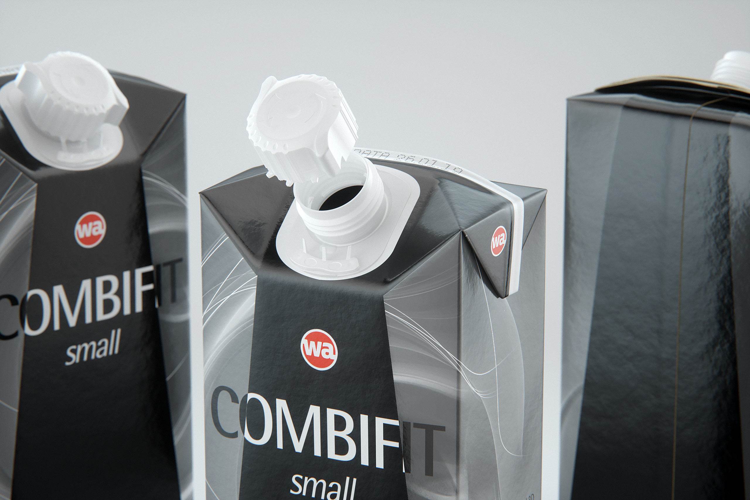 SIG combiFit Small 350ml with combiSmart closure packaging 3D model