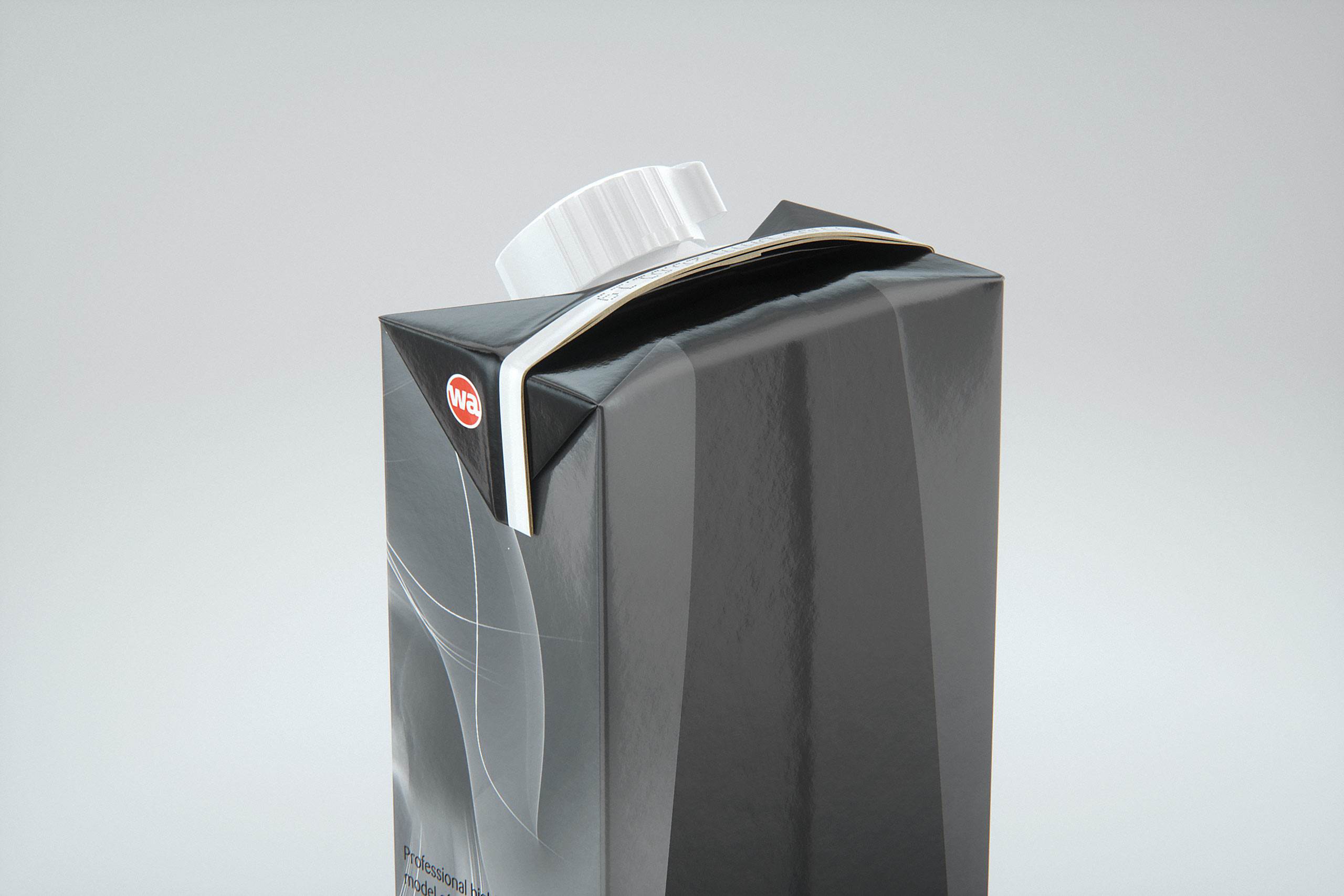 SIG combiFit Small 350ml with combiSmart closure packaging 3D model
