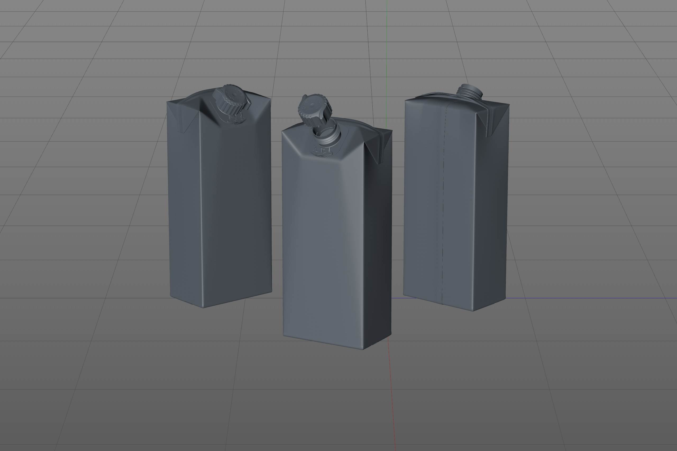 SIG combiFit Small 350ml with combiSmart closure packaging 3D model