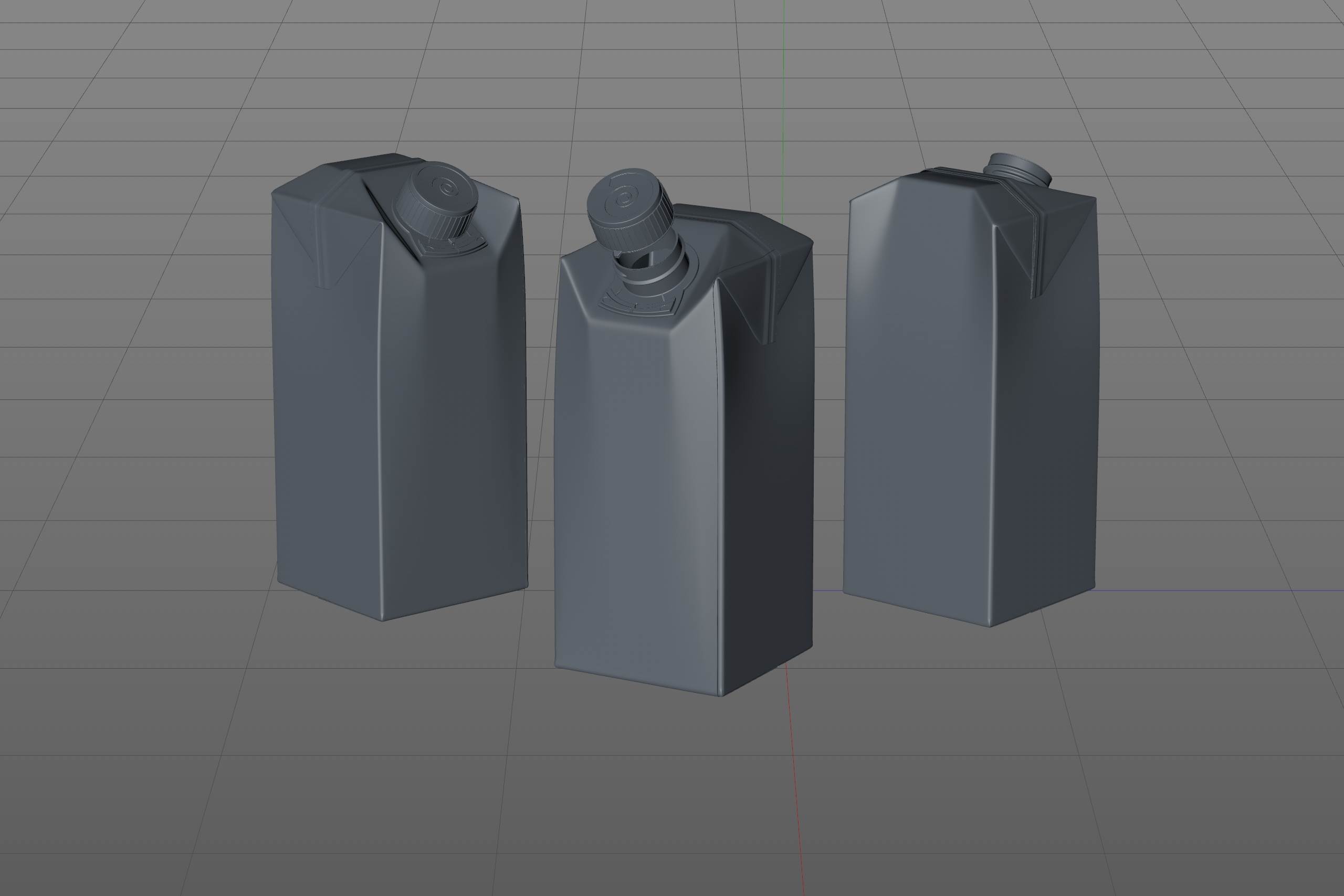 SIG Combifit Midi 750ml with CombiTwist carton packaging 3D model